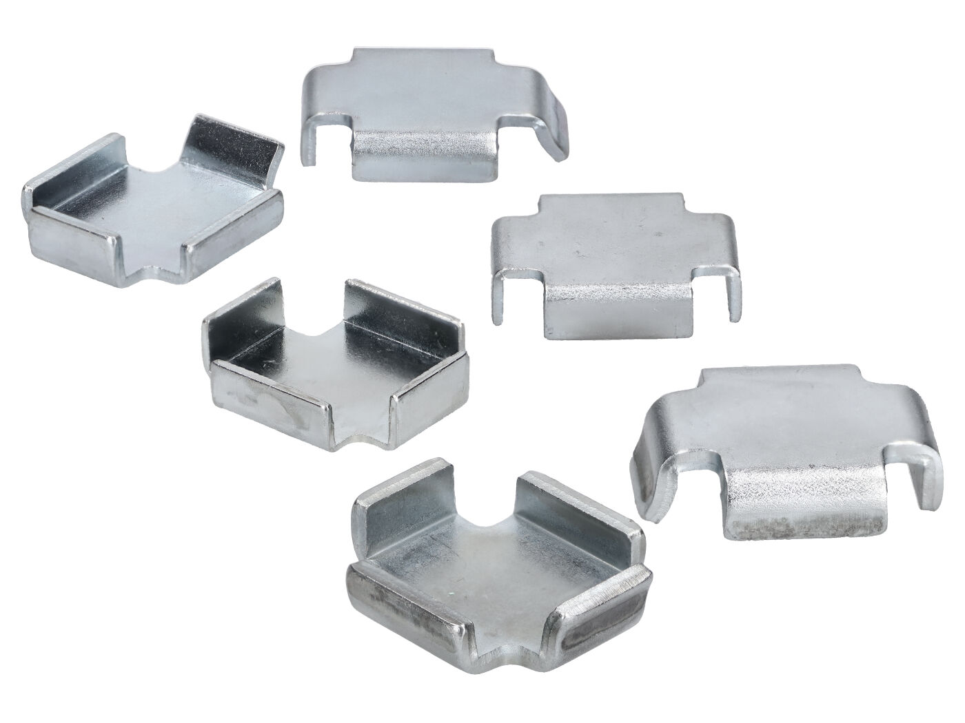 stabdžių trinkelių tarpiklių komplektas 2x 1,0 - 1,5 - 2,0 mm, skirtas Simson S50, S51, S53, S70, S83, SR50, SR80, KR51/2