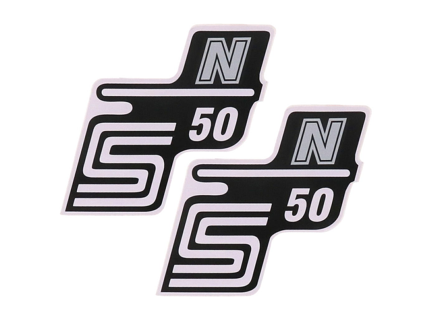 logotipo folija / lipdukas S50 N sidabras 2 vnt. Simson S50