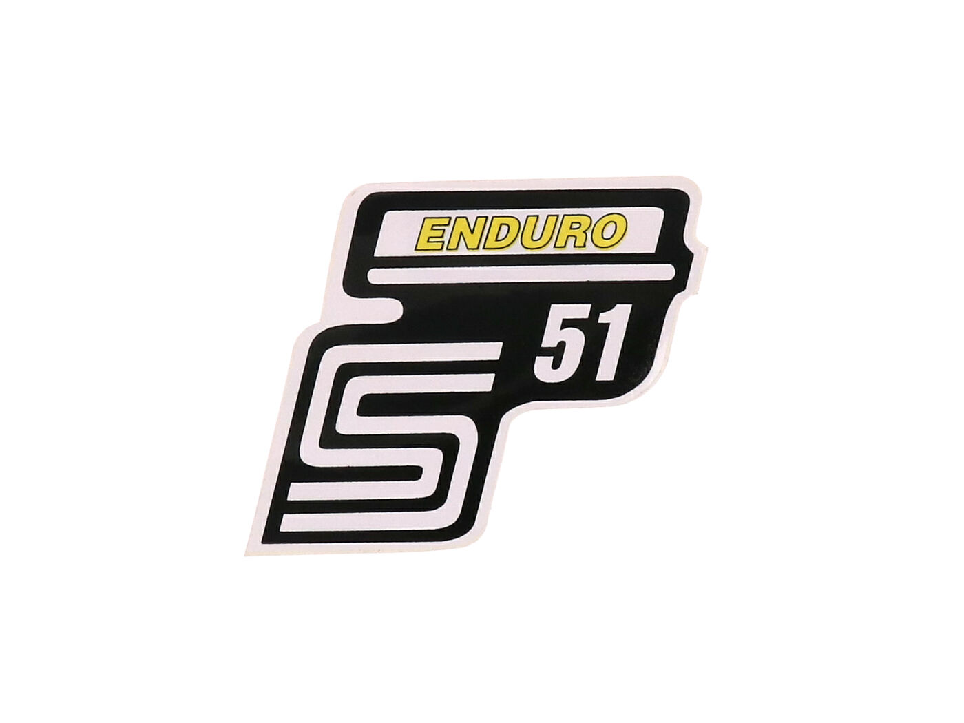logotipo folija / lipdukas S51 Enduro geltonas Simson S51