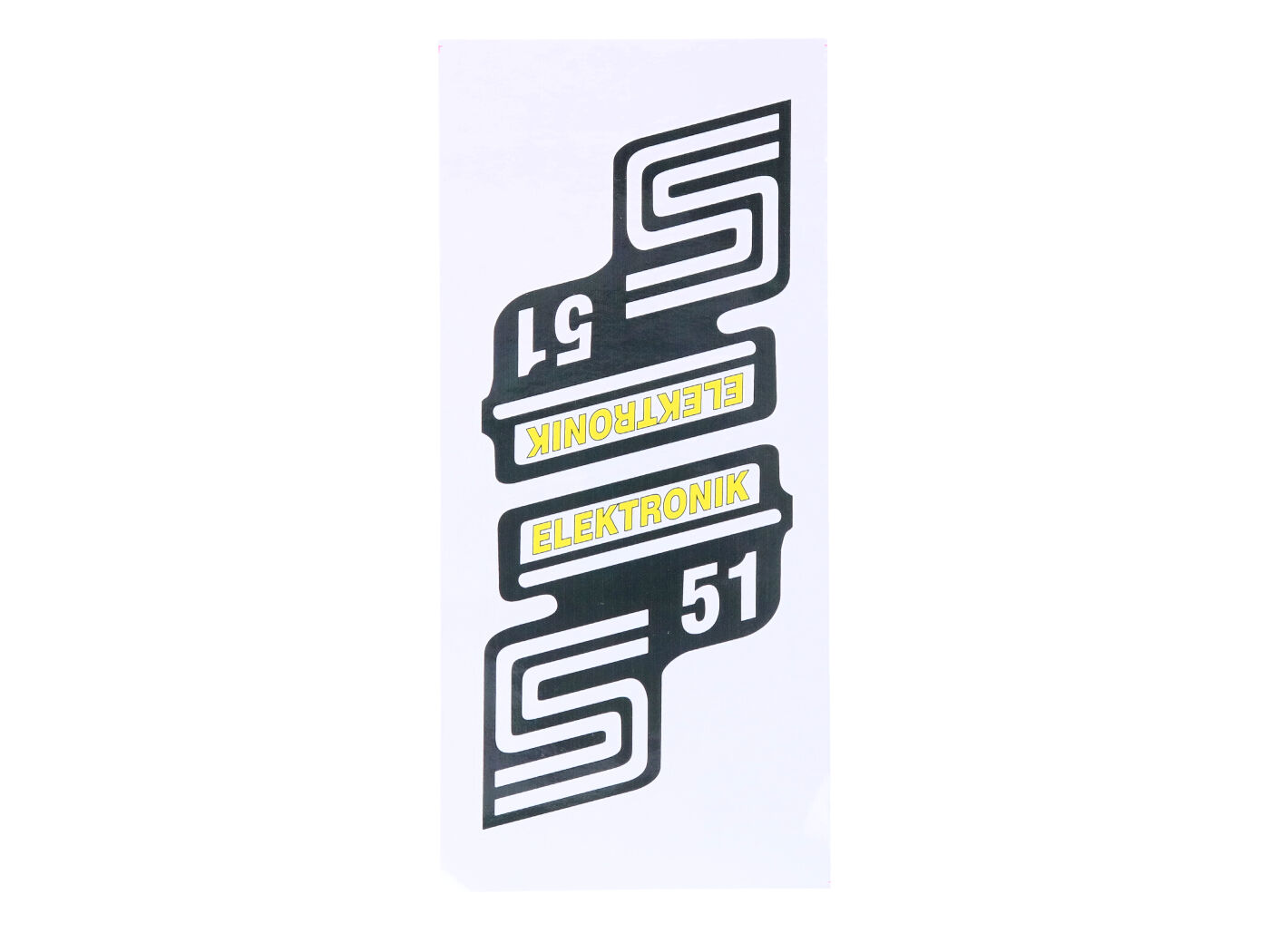 logotipo lipdukų komplektas S51 elektronikos folija / lipdukas geltonas Simson S51