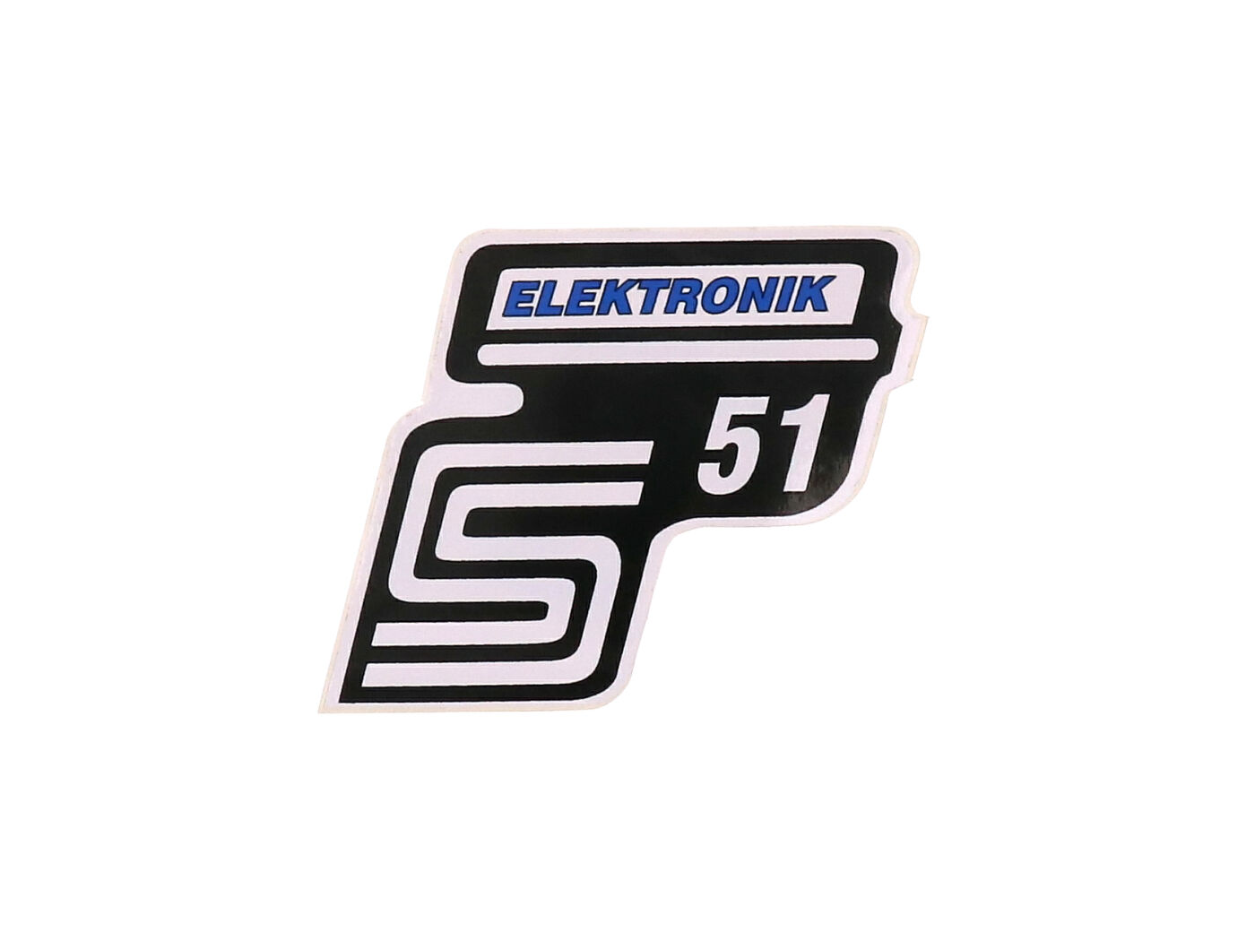 logotipo folija / lipdukas S51 Elektronik mėlynas Simson S51
