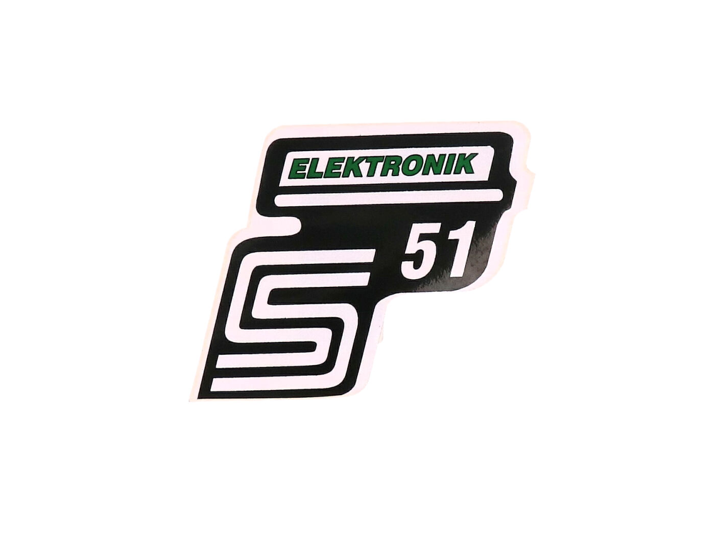 logotipo folija / lipdukas S51 Elektronik green Simson S51