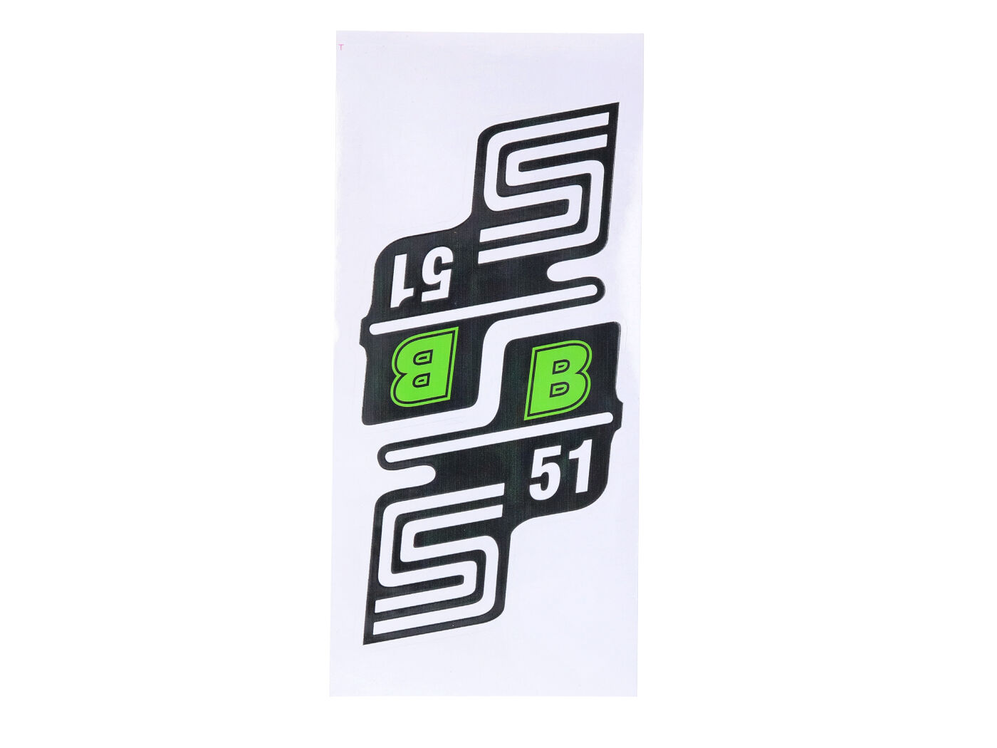logotipo komplektas folija / lipdukas S51 B žalias Simson S51