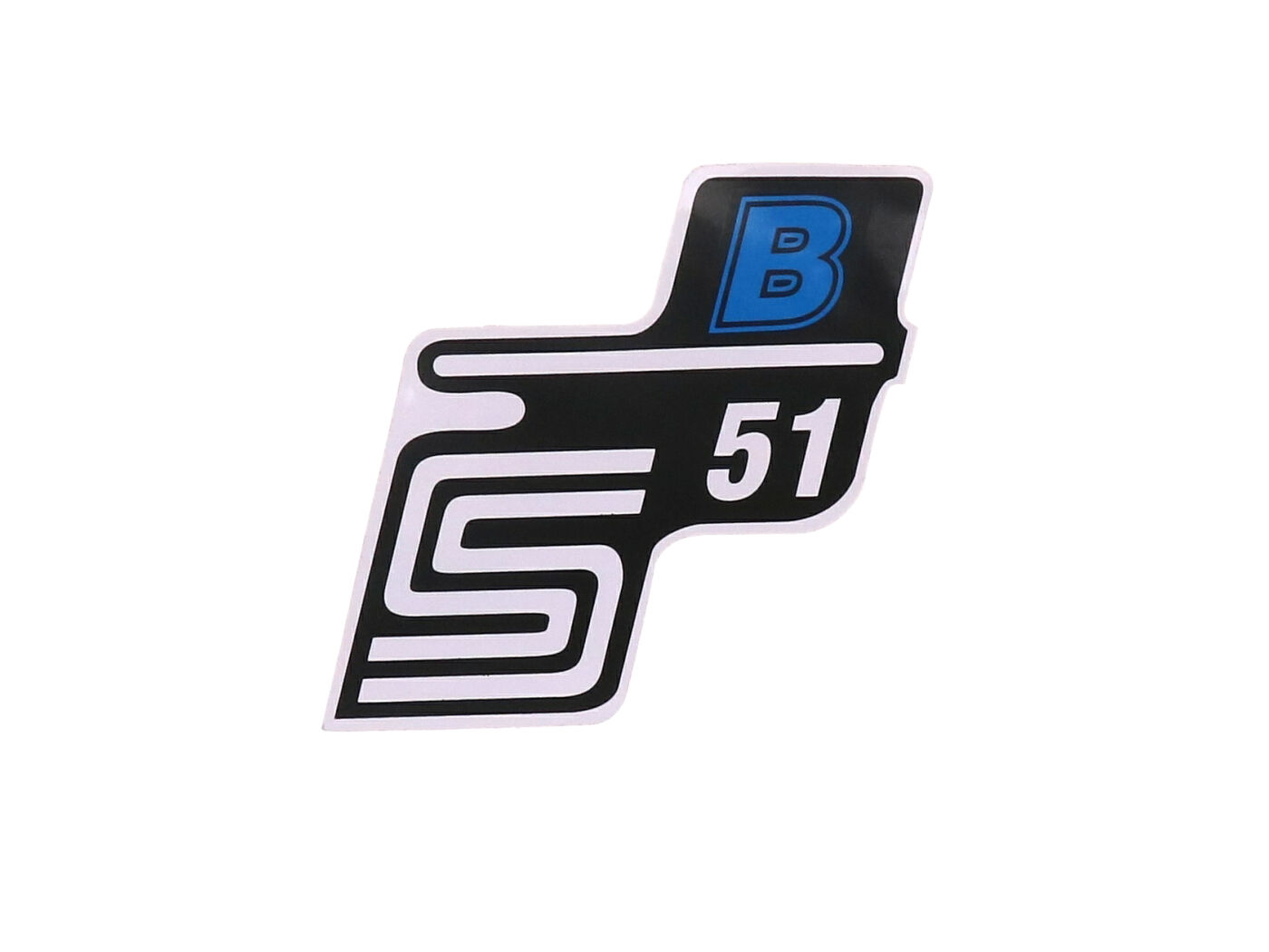 logotipo folija / lipdukas S51 B mėlynas Simson S51