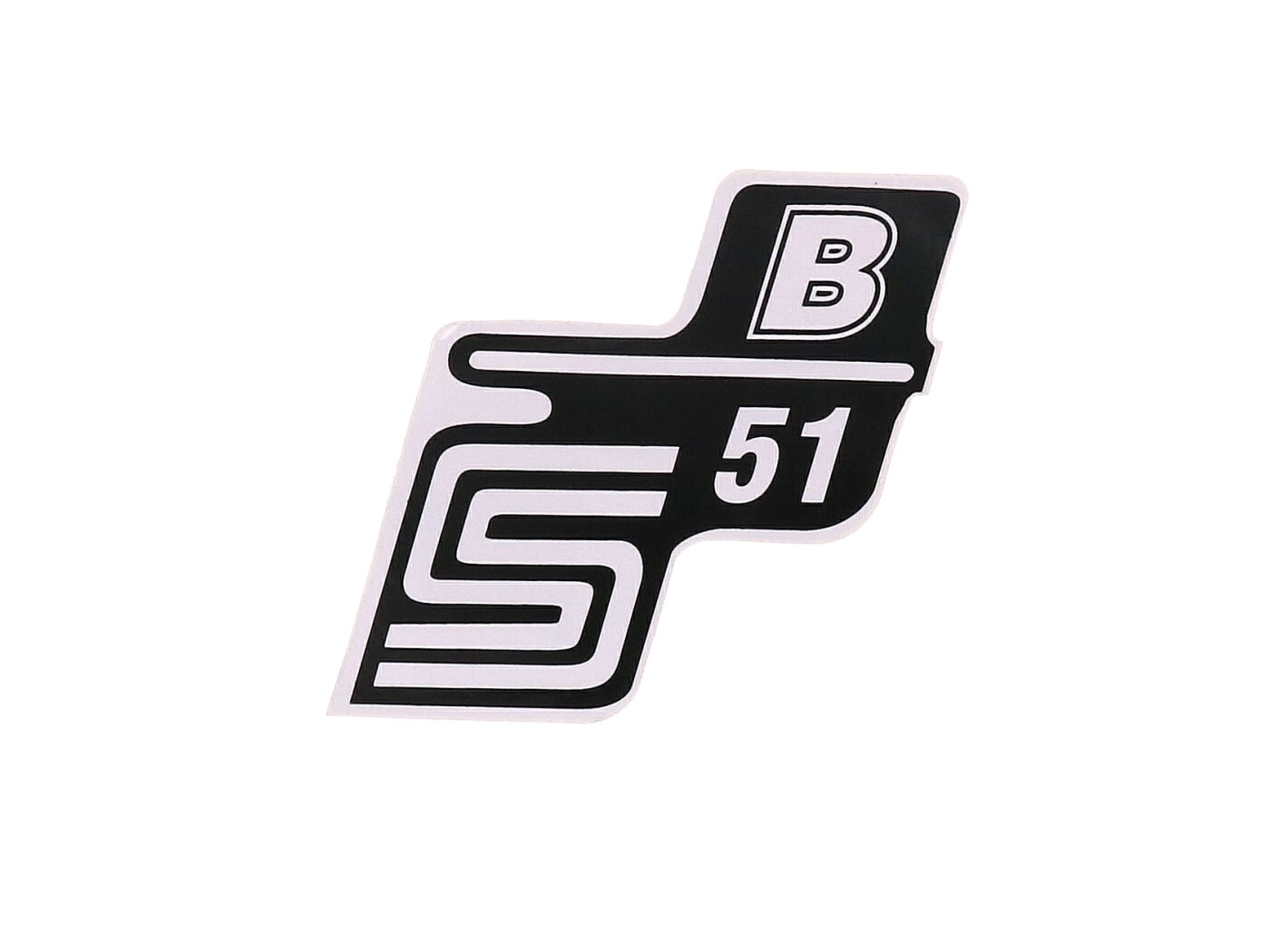 logotipo folija / lipdukas S51 B baltas Simson S51