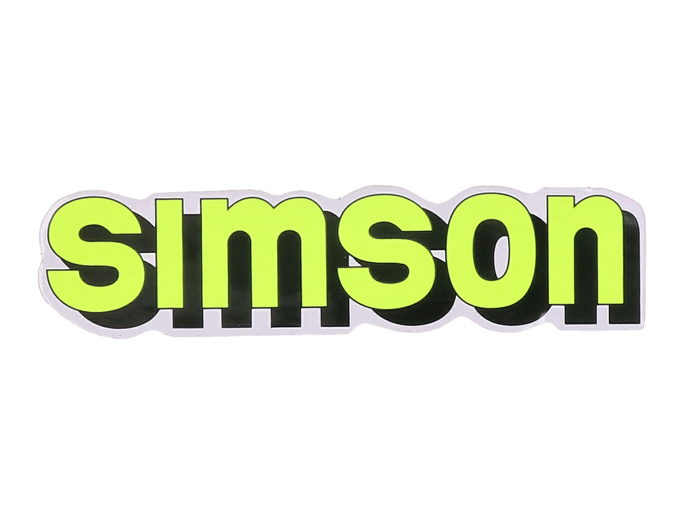 logotipo folija / lipdukų bakas neoninis geltonas, juodas Simson S51