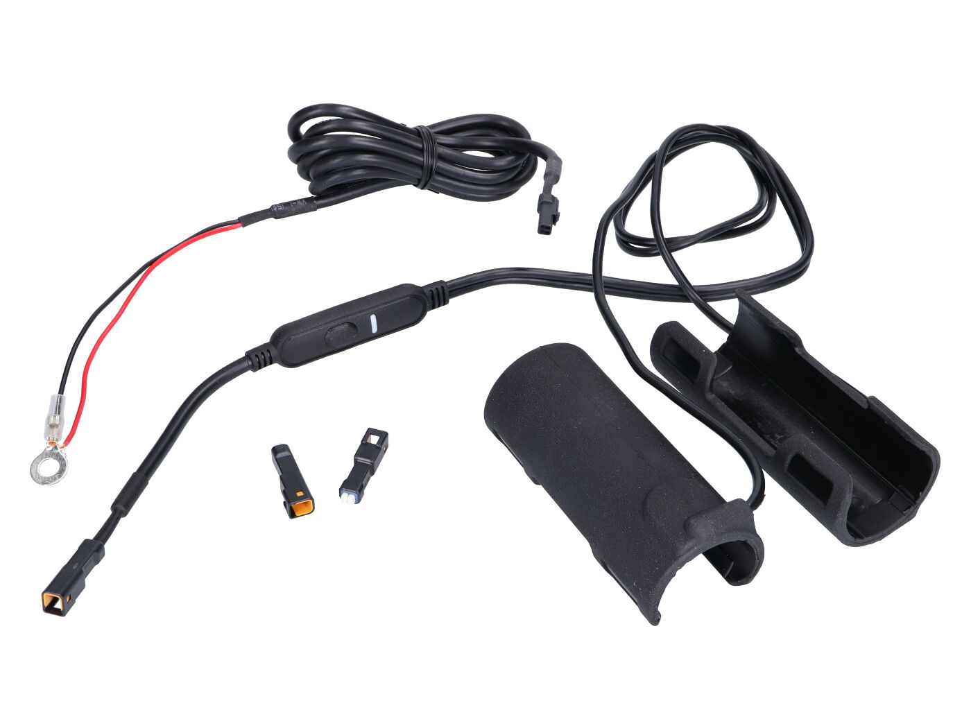 šildomos rankenos Koso X-Claws Clip-on su jungikliu 12V