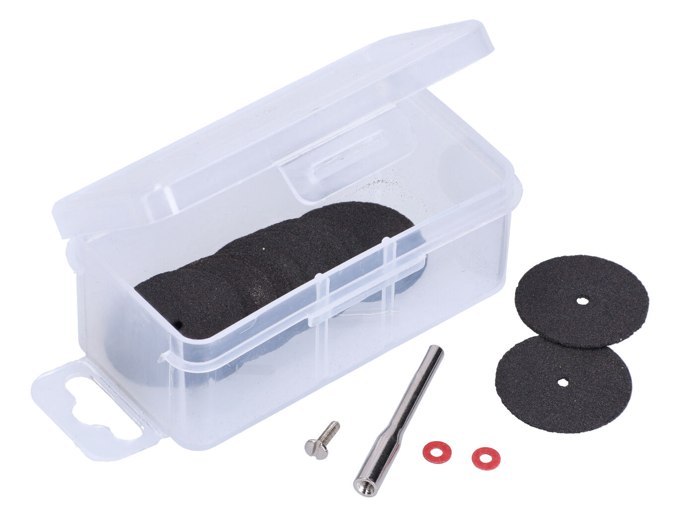 rotacinių įrankių metalo pjovimo diskų komplektas 24mm 18 vnt