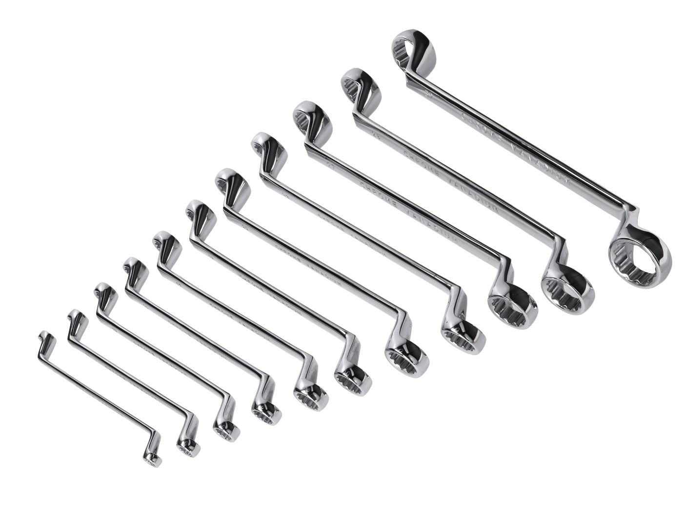 veržliarakčių komplektas giliai poslinkis, 6-32 mm 12 dalių