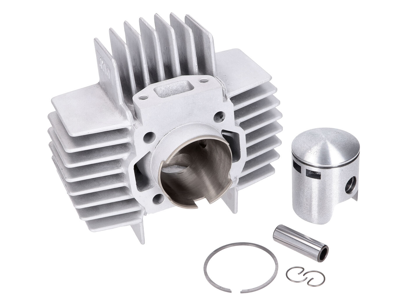 Cilindro komplektas DMP 6 jungčių aliuminio 45mm 70cc su ilgomis aušinimo briaunomis Puch Maxi S, N, X30 automatiniam