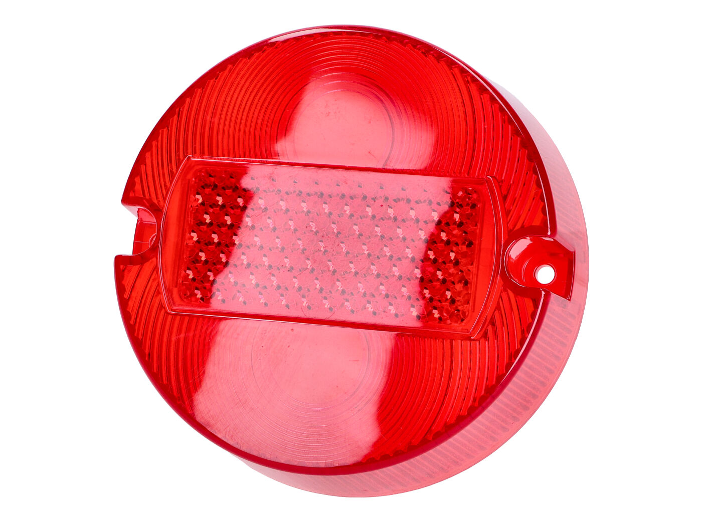 Galinio žibinto stiklas 100 mm raudonas be e-ženklo Simson S50, S51, S70, MZ