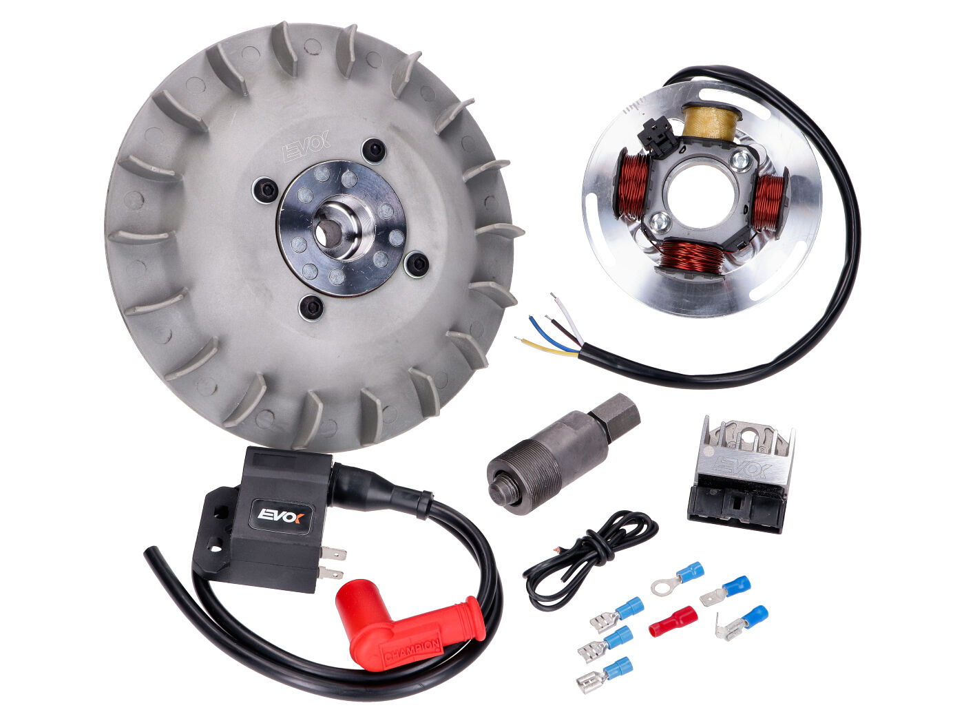 uždegimas EVOK Elektronik 12V d=17mm, skirtas Vespa Largeframe, GT, Sprint, Super, VNA, VNB