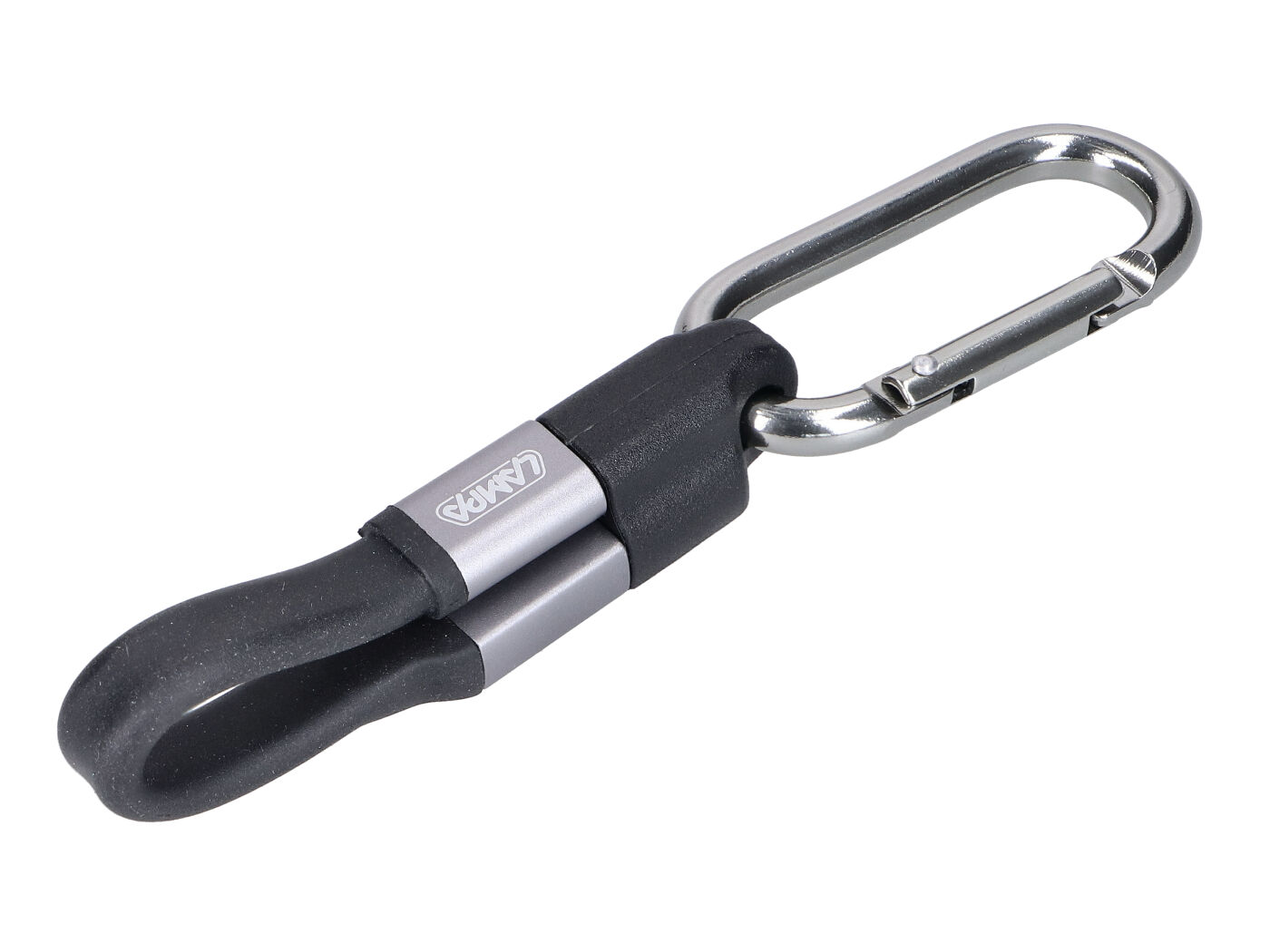įkrovimo laido raktų pakabukas 10cm USB prie USB-C kištukas