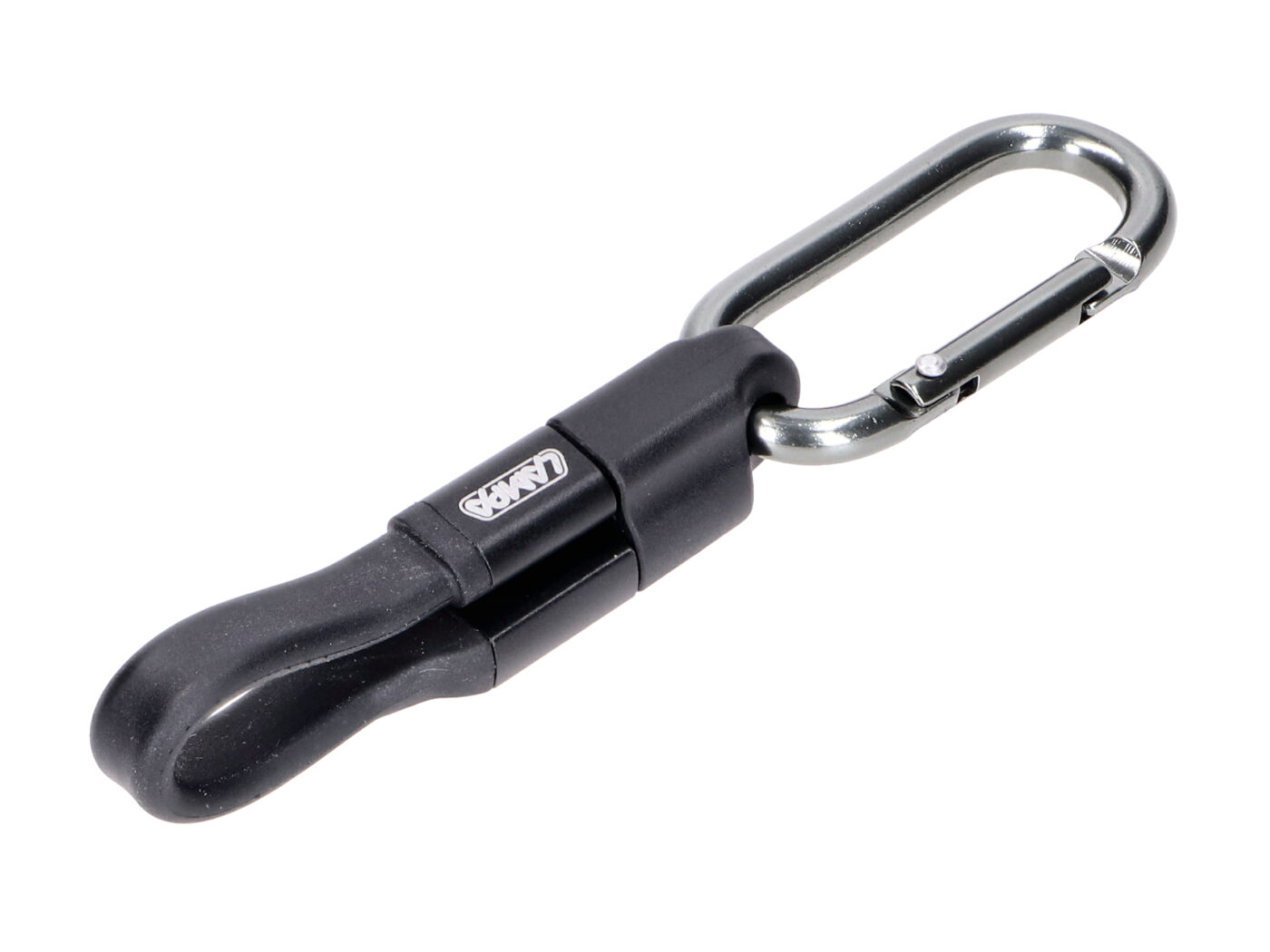 įkrovimo laido raktų pakabukas 10cm USB-A iki Micro USB