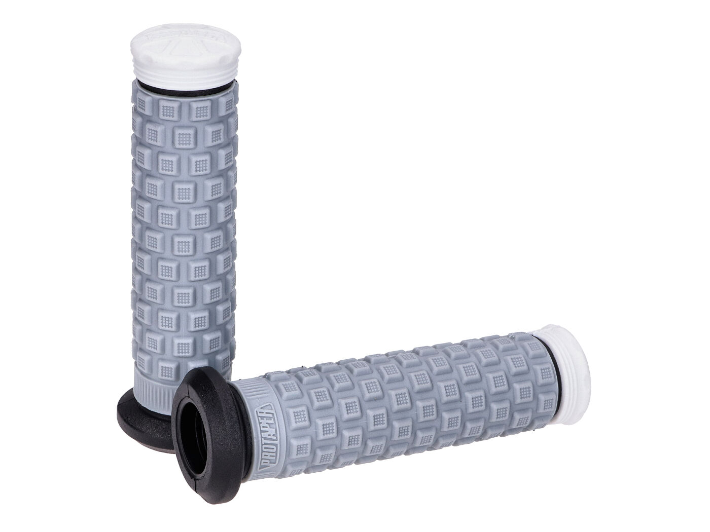 Guminės rankenėlės ProTaper Tri Density Pillow Top Grips ATV pilkai baltas