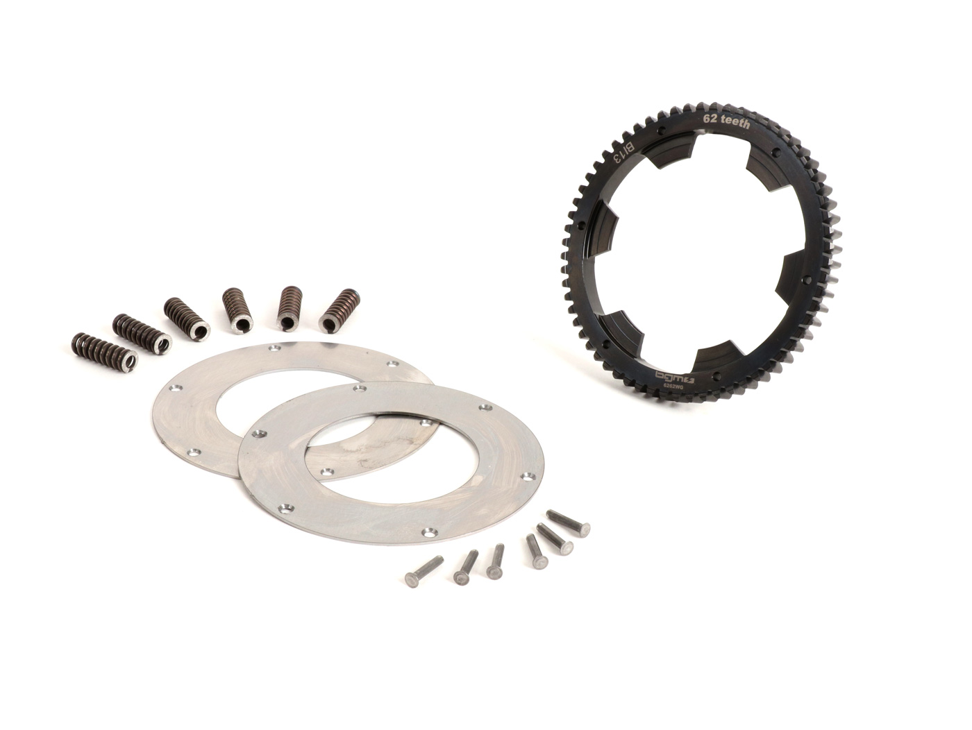 Pirminė pavara -BGM PRO- Vespa Wideframe VM, VN, VL, VB, GS150 (VS5 102950-), Largeframe VNA, VNB, VBA, VBB, VGLA, VGLB, VNC (-011000) - įsk. pirminės pavaros remonto komplektas BGM PRO sustiprintas - 62 dantukai (tiesi)