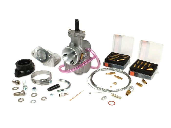 Karbiuratoriaus komplektas -BGM PRO 195-225 cc- Lambretta LI, LIS, SX, TV (2 serija, 3 serija), DL, GP - Ø=30mm Polini