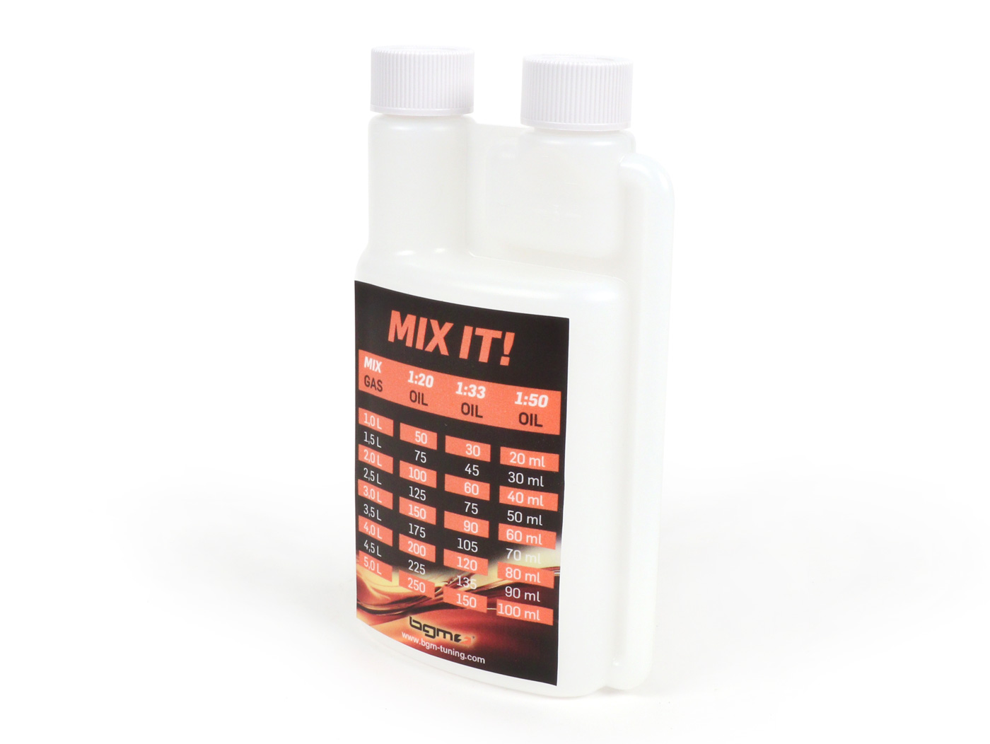 Aliejaus ąsotis - išspaudžiamas butelis -BGM PRO 250ml - su dozavimo kamera (10ml) ir dviem dangteliais