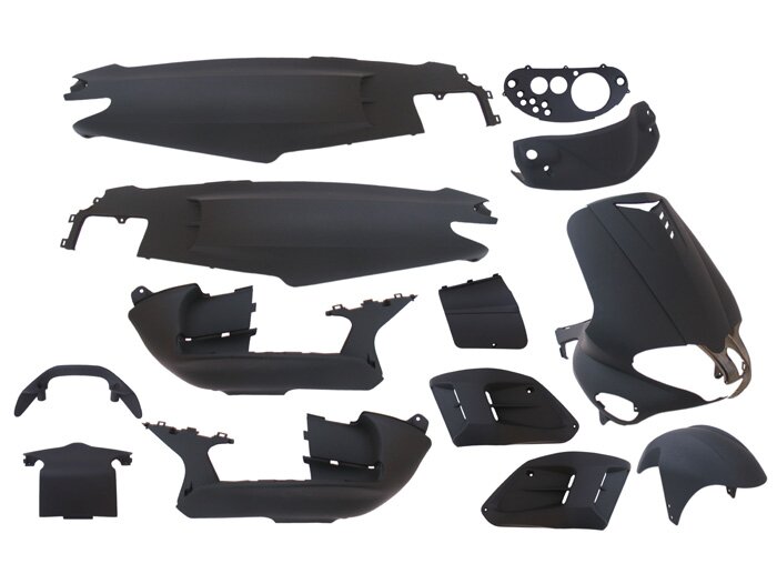 apmušalų komplektas EDGE 15 dalių juodas matinis, skirtas Gilera Runner -2005