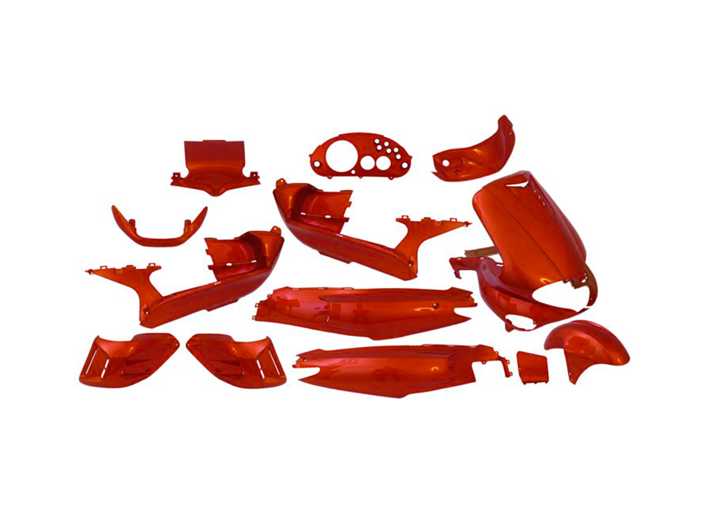apmušalų komplektas EDGE 15 dalių oranžinis Gilera Runner -2005