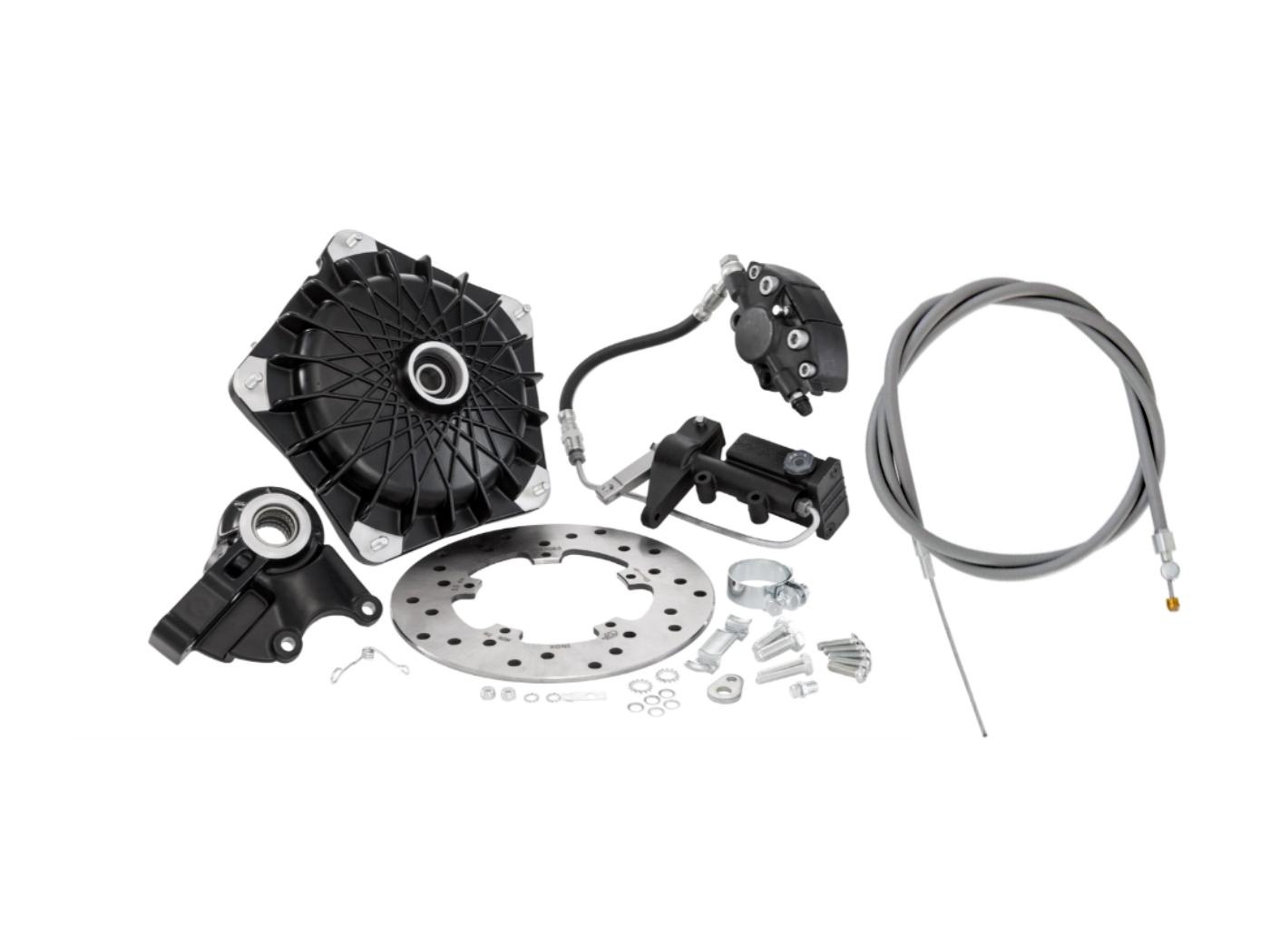 diskinių stabdžių komplektas GRIMECA Classic NT d=20mm Black, skirtas Vespa PK 50-125cc, XL, XL2, Automatica, P200E, PX 80-150cc, T5