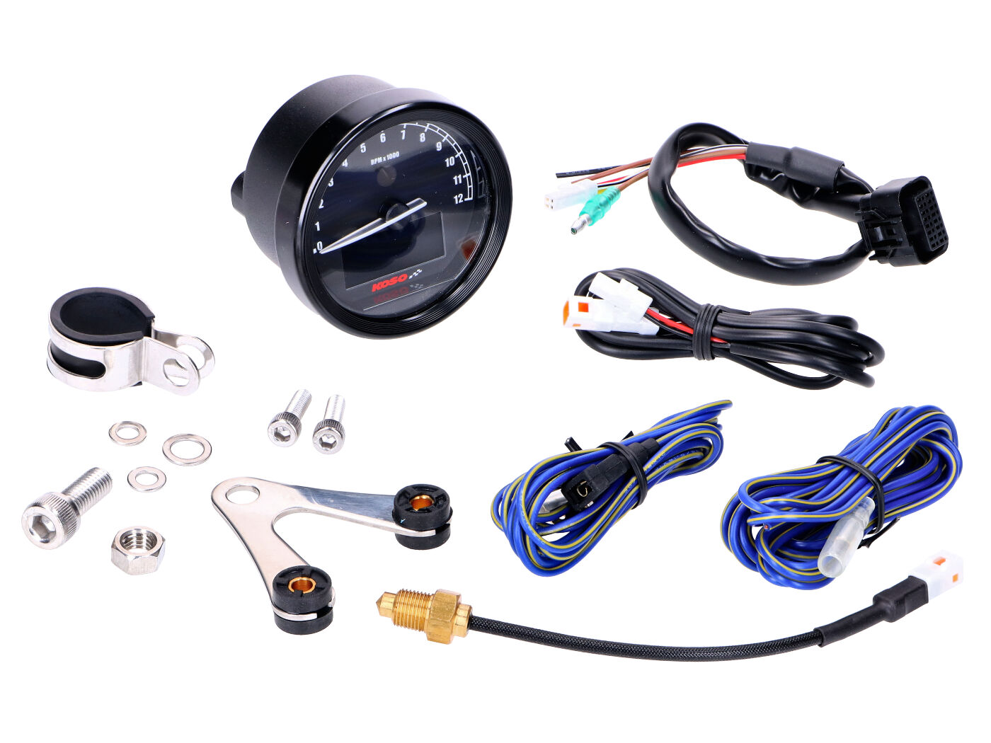 tachometras Koso D60 TNT-05 -12000 RPM universalus