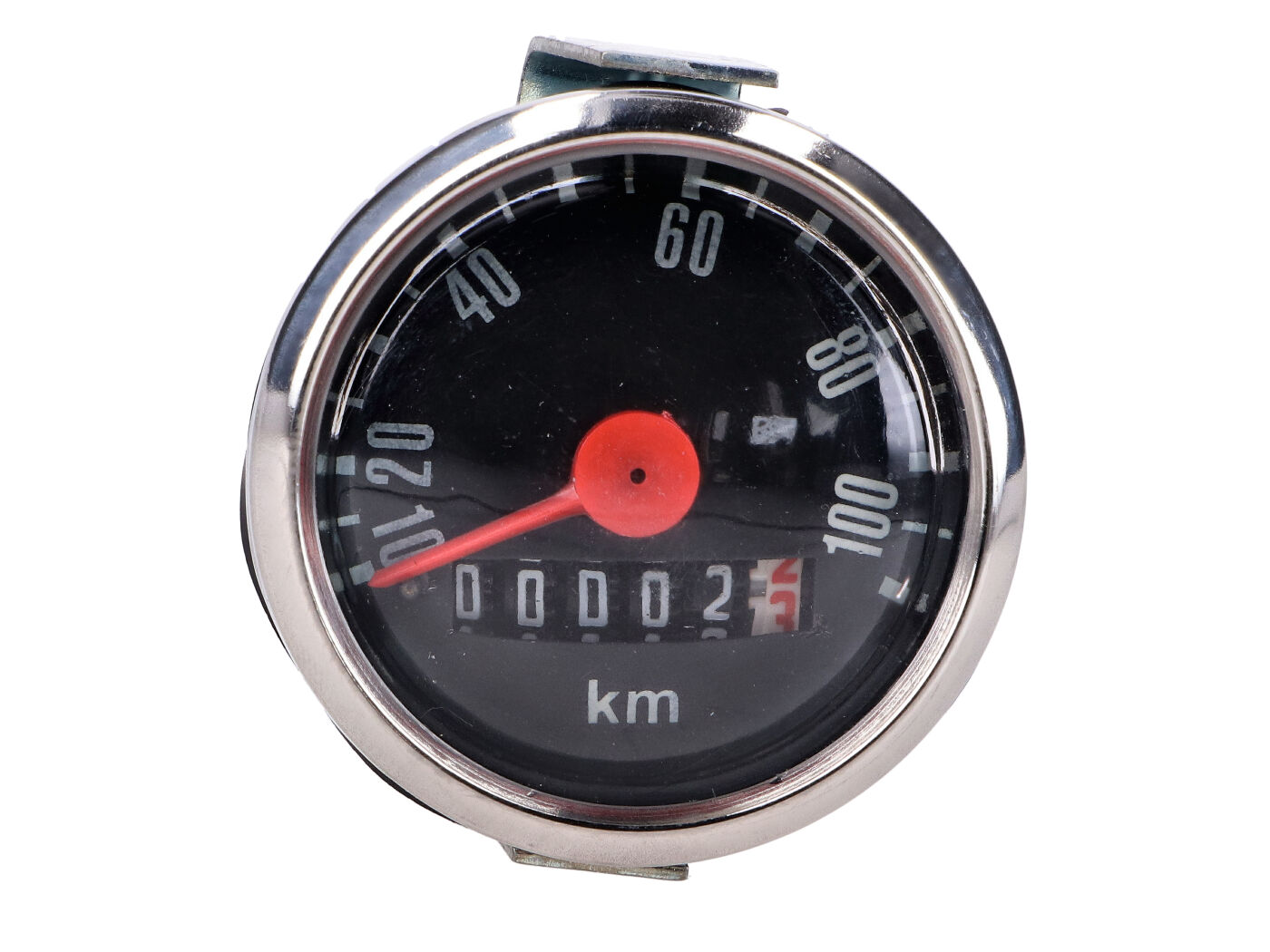 spidometras 100km/h 48mm juodas Hercules, Kreidler, Puch, Zündapp, Miele, DK