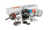 Tuning Kit Motoforce Racing cilindras + Alkūninis velenas 70 ketaus Minarelli horizontalus AC