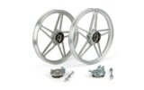 Ratlankiai priekiniai / galiniai 17" tipo Bernardi sidabriniai Peugeot 103 Vogue