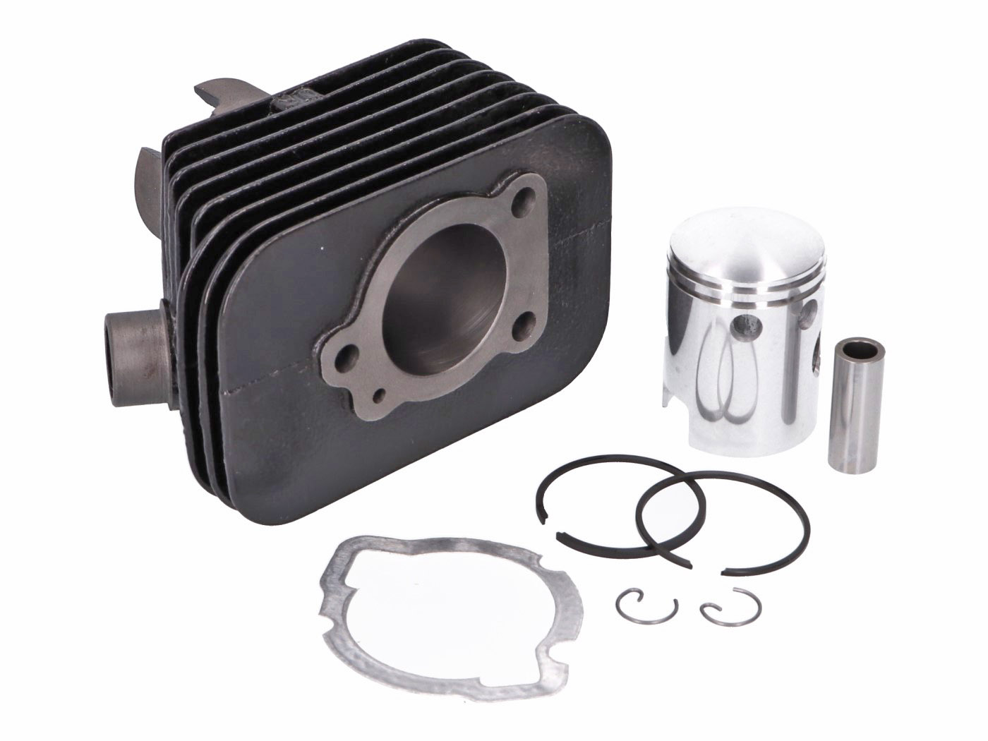 Cilindro komplektas DR 50cc 38,4mm, 12mm Stūmoklio pirštas Piaggio Boss, Bravo, Ciao, Grillo, Si
