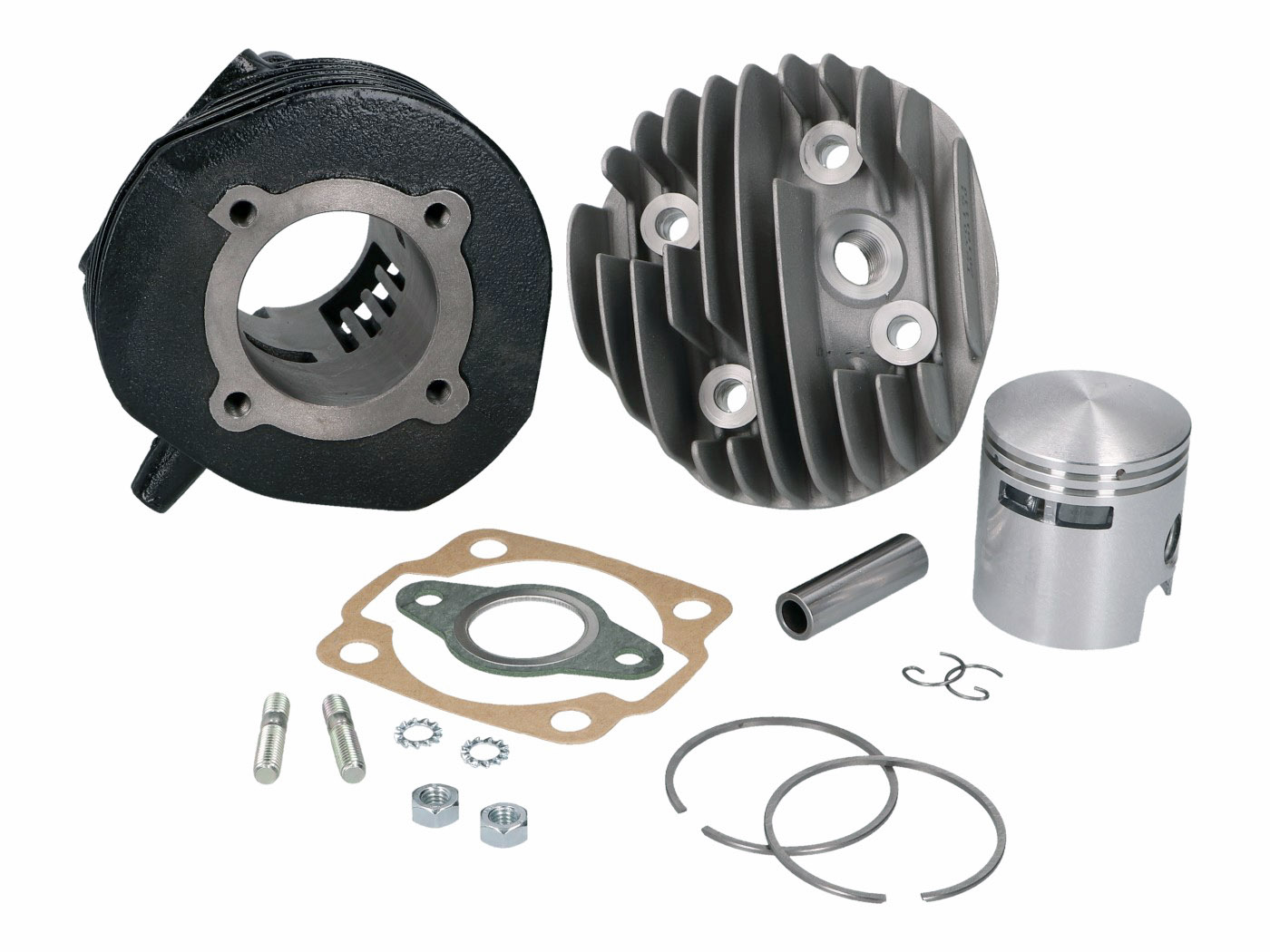 Cilindro komplektas DR 75cc 47mm 6TR, skirtas Vespa V50, Special, PK, Ape 50