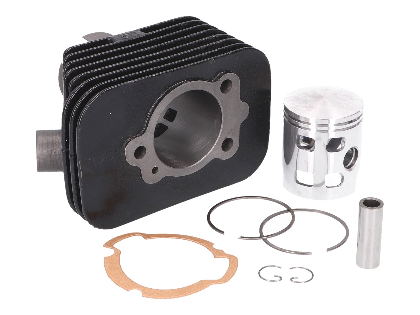Cilindro komplektas DR Evolution 63cc 43mm, 12mm Stūmoklio pirštas Piaggio Boss, Bravo, Ciao, Grillo, Si