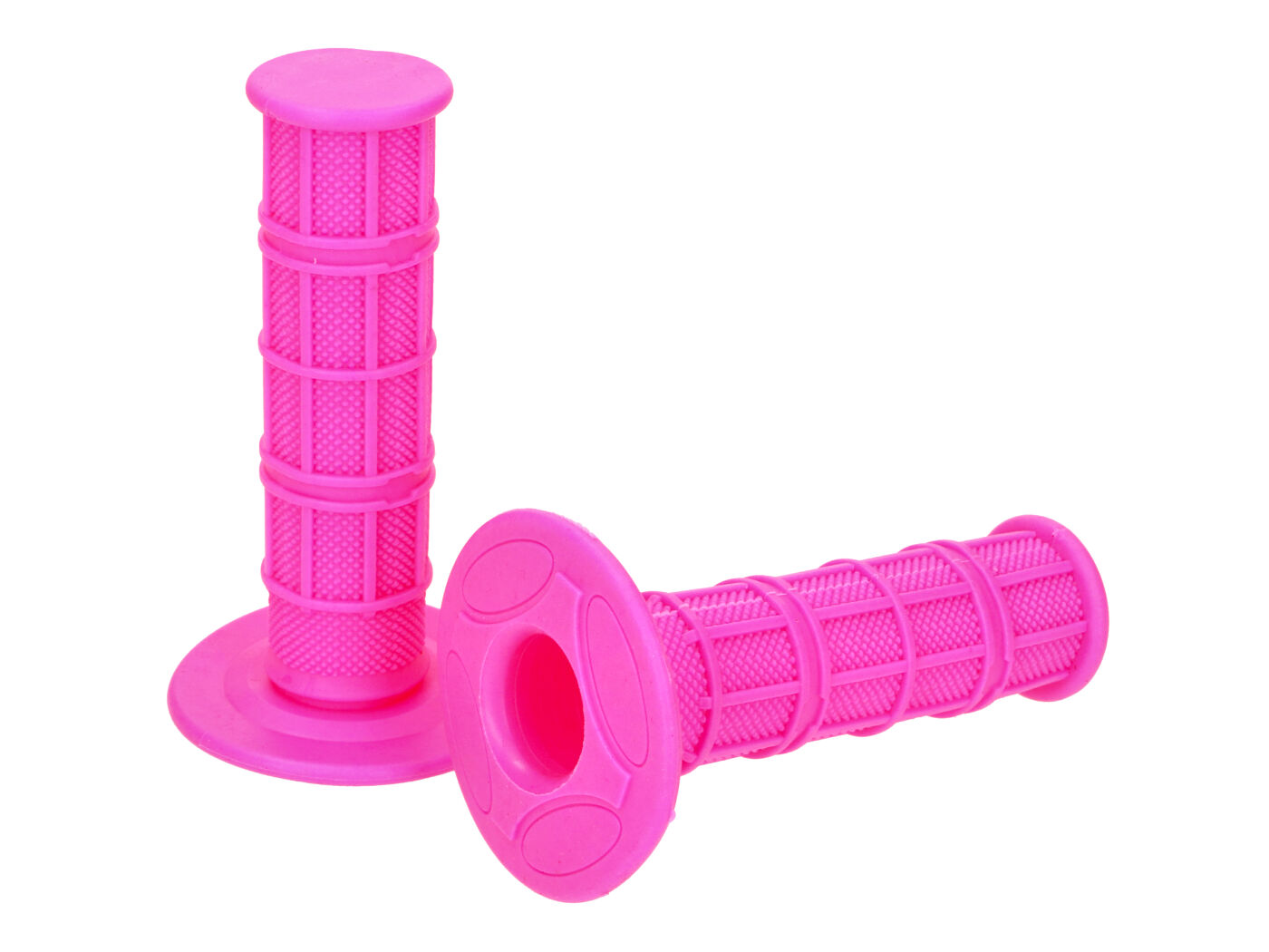 Rankenų komplektas Off-Road Waffle rožinis 22mm universalus