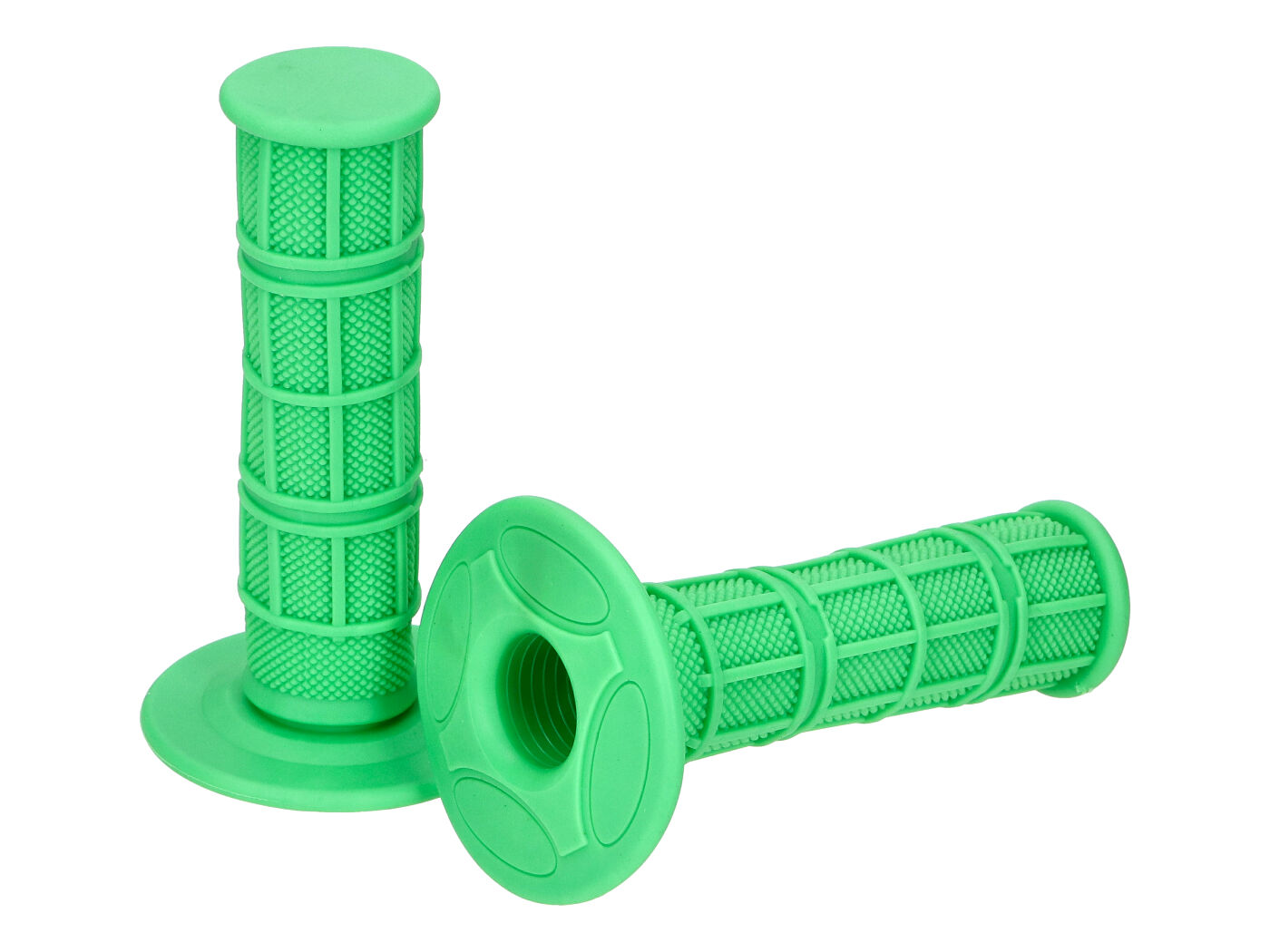 Rankenų komplektas Off-Road Waffle green 22mm universalus