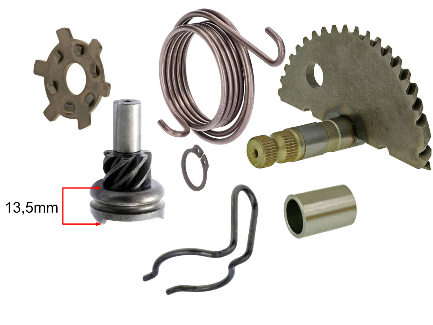 kickstart remonto komplektas 13,5 mm, skirtas Peugeot 50cc Vertical