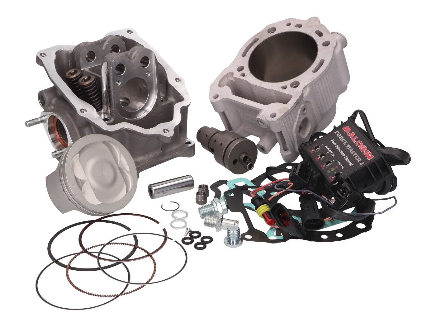 cilindrų komplektas Malossi Power Cam 218cc 75,5 mm, skirtas Aprilia SR Max, Nexus, Piaggio, Vespa 125ie 4T 4V Euro3