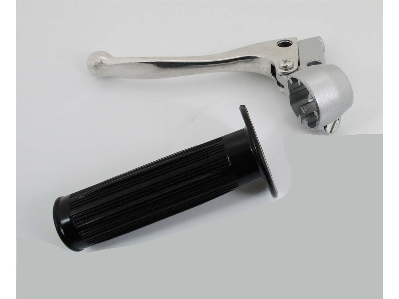 Armatūros aliuminio Sankabos rankenėlė 22mm juoda 105mm skirta Zündapp, Kreidler, Hercules, Puch, DKW, KTM, mopedui, mopedui, mokick