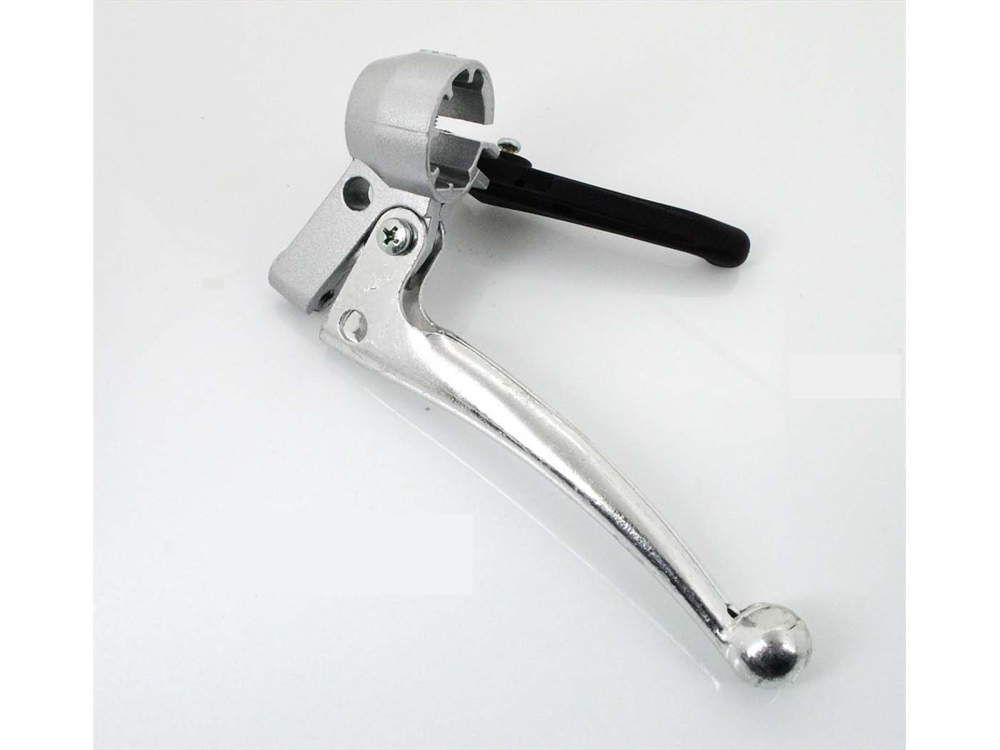 Stabdžių svirtis metalinė 130 mm su užvedimo svirtimi plastikine 70 mm Puch Maxi