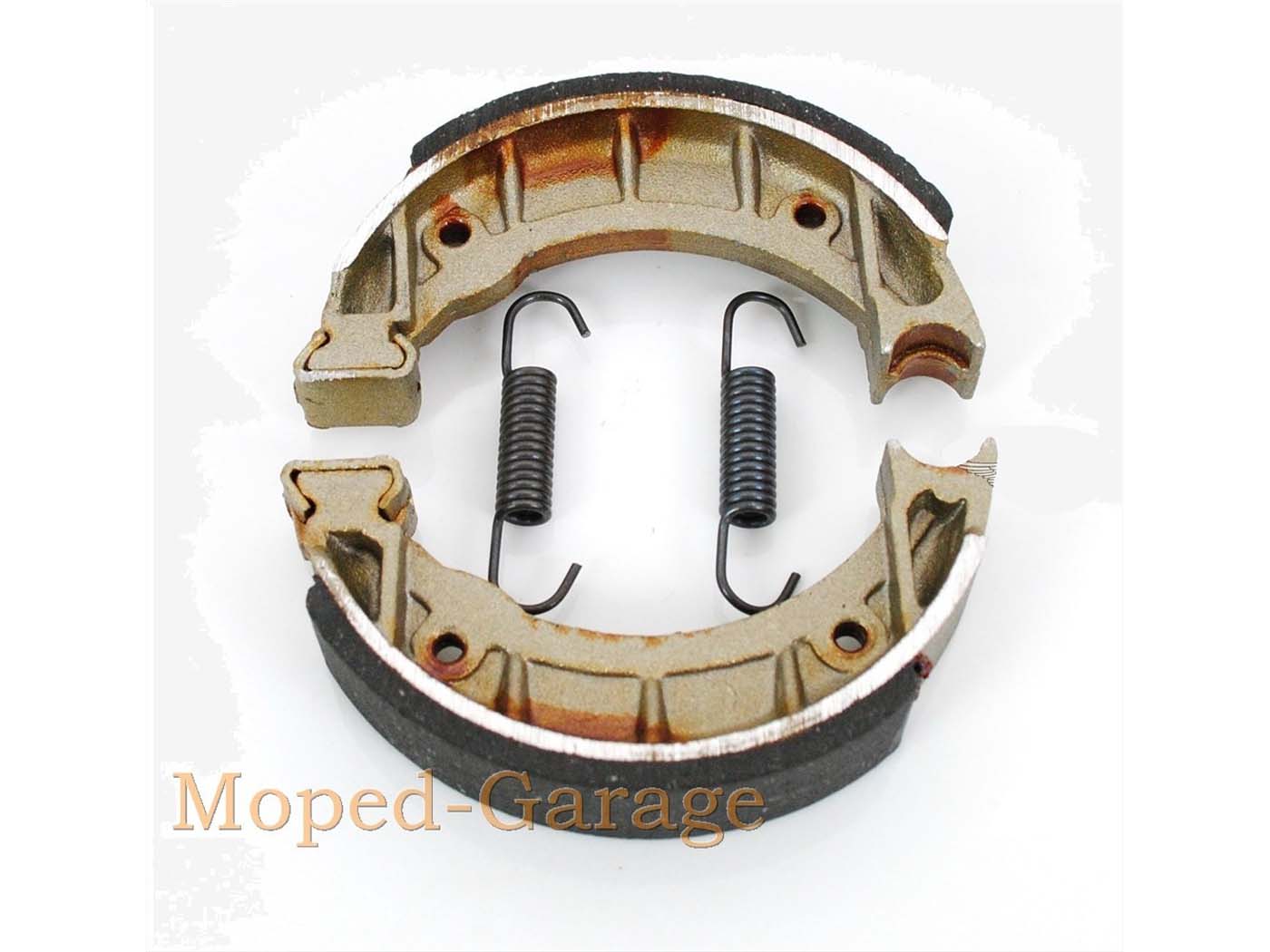 Stabdžių trinkelių komplektas 104x20mm su spyruoklėmis Zündapp ZR, ZX, Kreidler, Hercules, Puch, Tomos A 35, 55