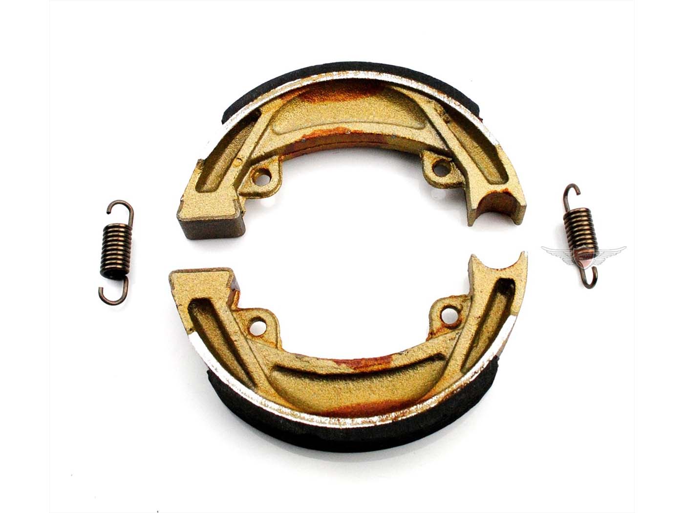Stabdžių trinkelės EBC 120 x 20mm su spyruoklėmis, skirtos Kreidler Florett RMC LF LH Mustang, Flory Flott, MF 12, 13, 23, 24, KTM Bora 25, 50, Puch Cobra 80, 80 6 GT, Imola 50 GX, X, Monza SL