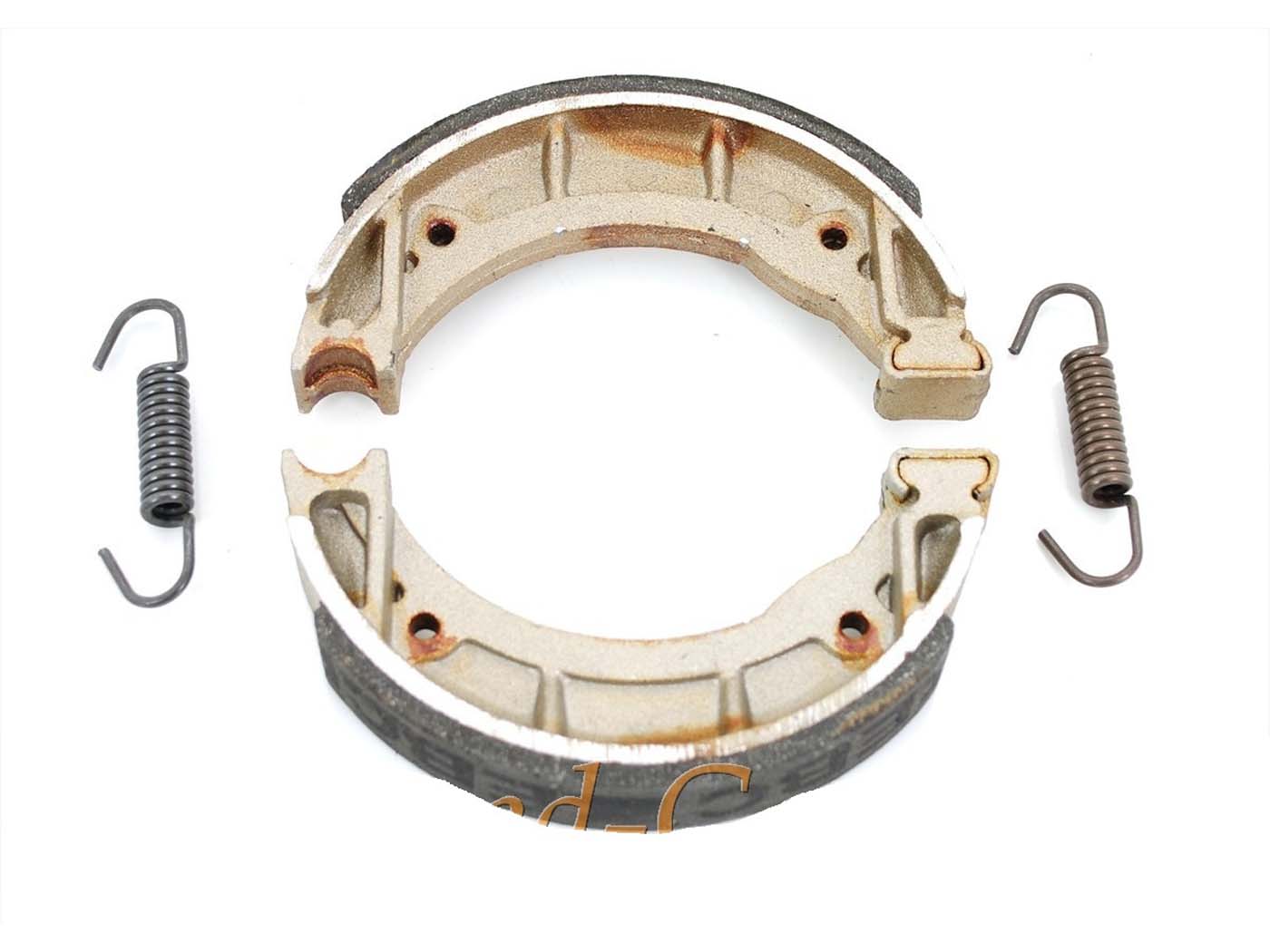 Stabdžių trinkelės EBC 118mm x 20mm su spyruoklėmis Zündapp ZD 10, 20, 30, 40