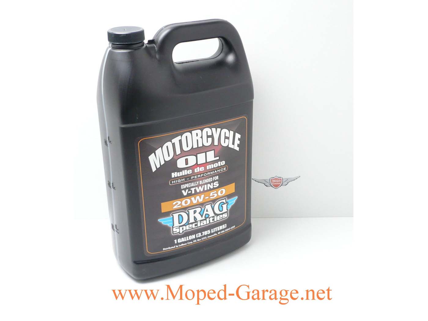 4 taktų variklio alyva Drag Specialties mineralinė SAE 20W50 4 litrai
