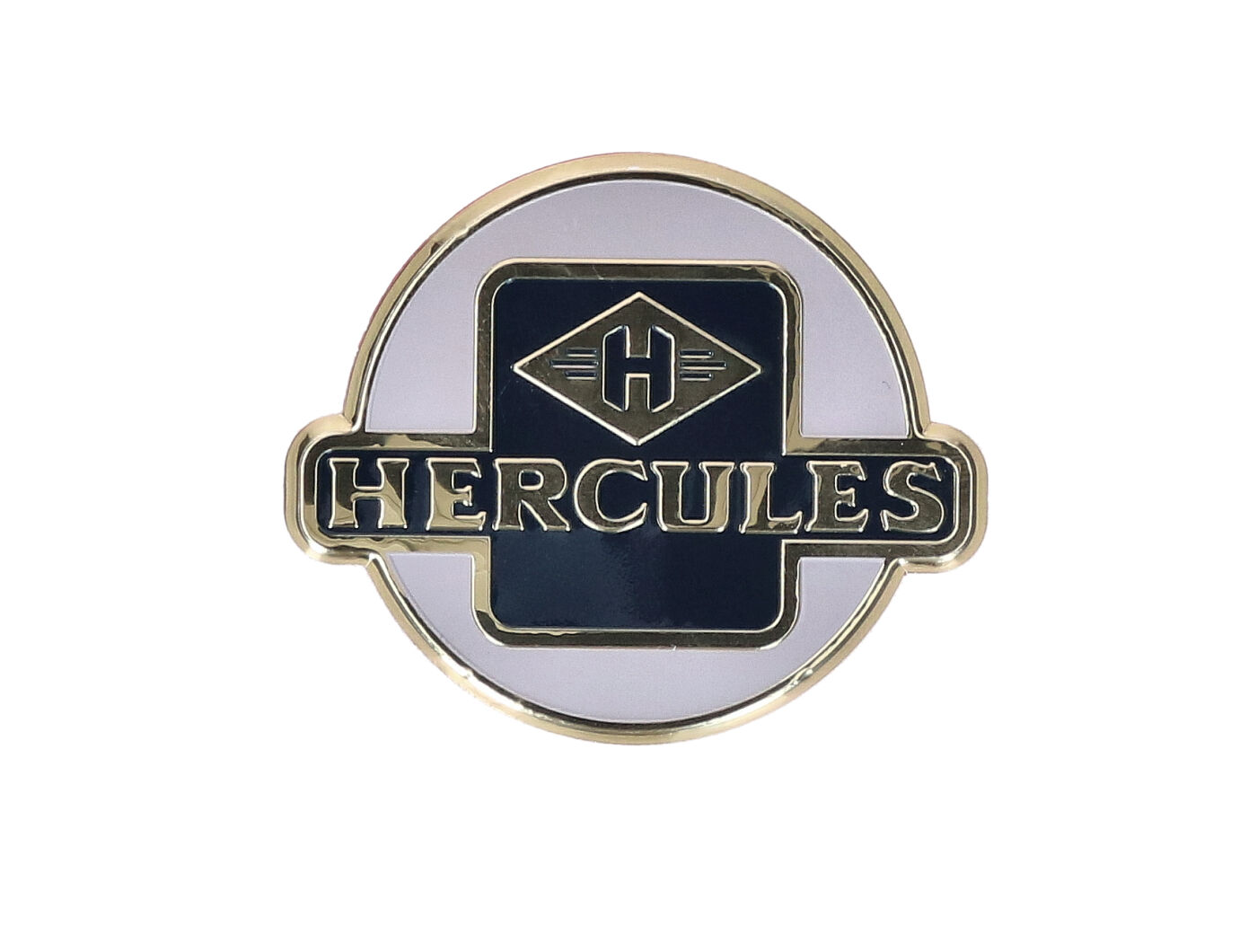 Emblema metalinė 53mm 2mm dažyta Hercules, K 50, MK 100, 125, 75 GS