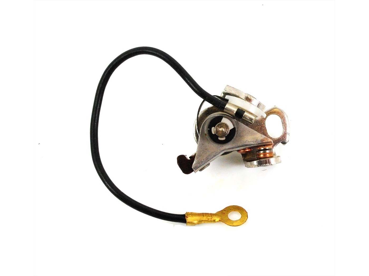 Uždegimo kontaktas su laidu motorolerio Zündapp Bergsteiger M 25, 50, R 50, Automatinis mopedas, ZA, ZB, ZD, TS, ZR, CS, CX, Hai, GTS, C, Kreidler Florett, Flory, Hercules MX 1, Prima, Puch mopedas