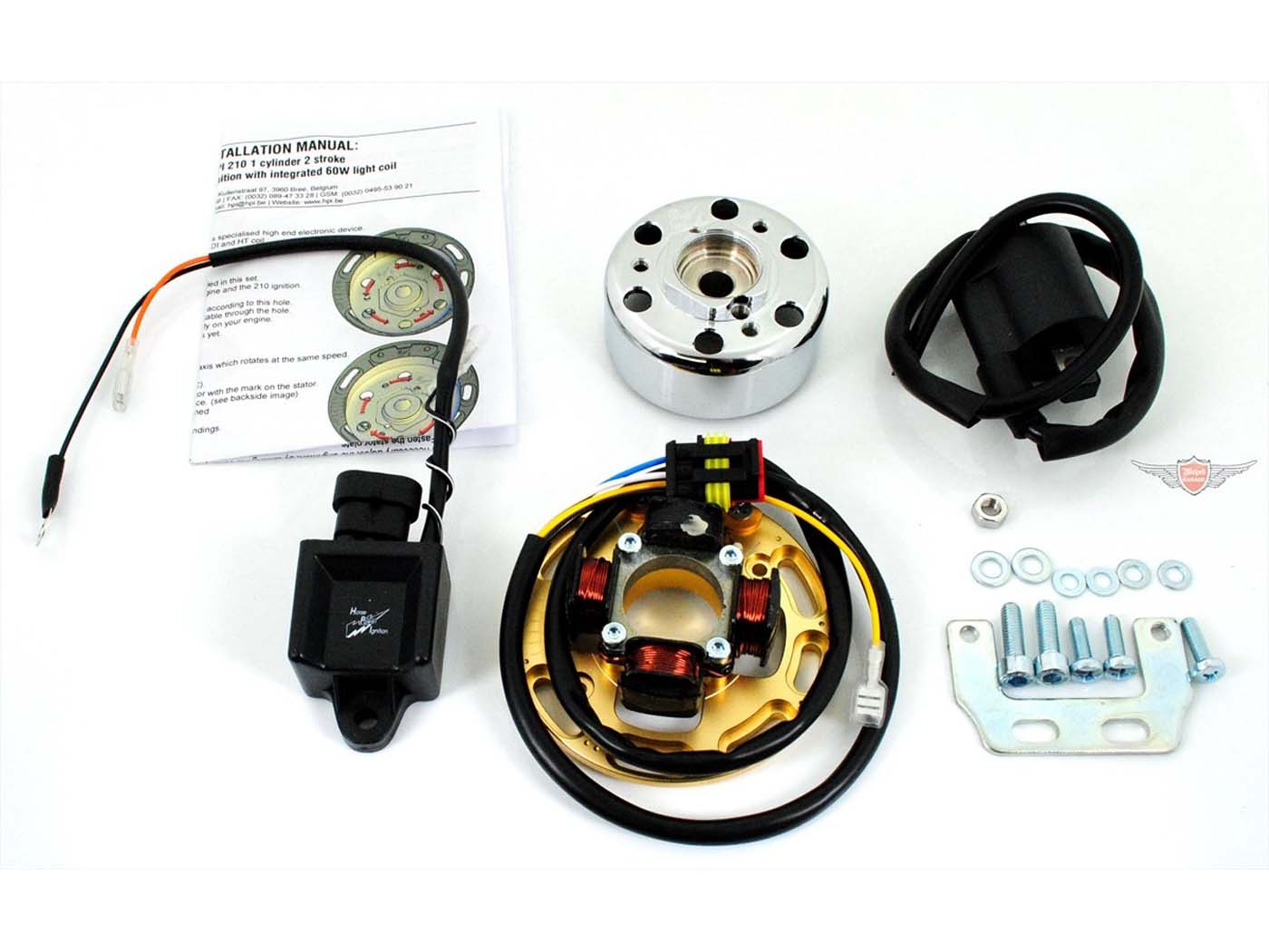 Uždegimo 60 W 71 mm poliaus ratas, 310 g 16,4 mm x 13 mm kūgis, skirtas Sachs 50 S, 80, 125, 175, Hercules K 50, KX KTM Comet, RSL, RSW, DKW RT 159
