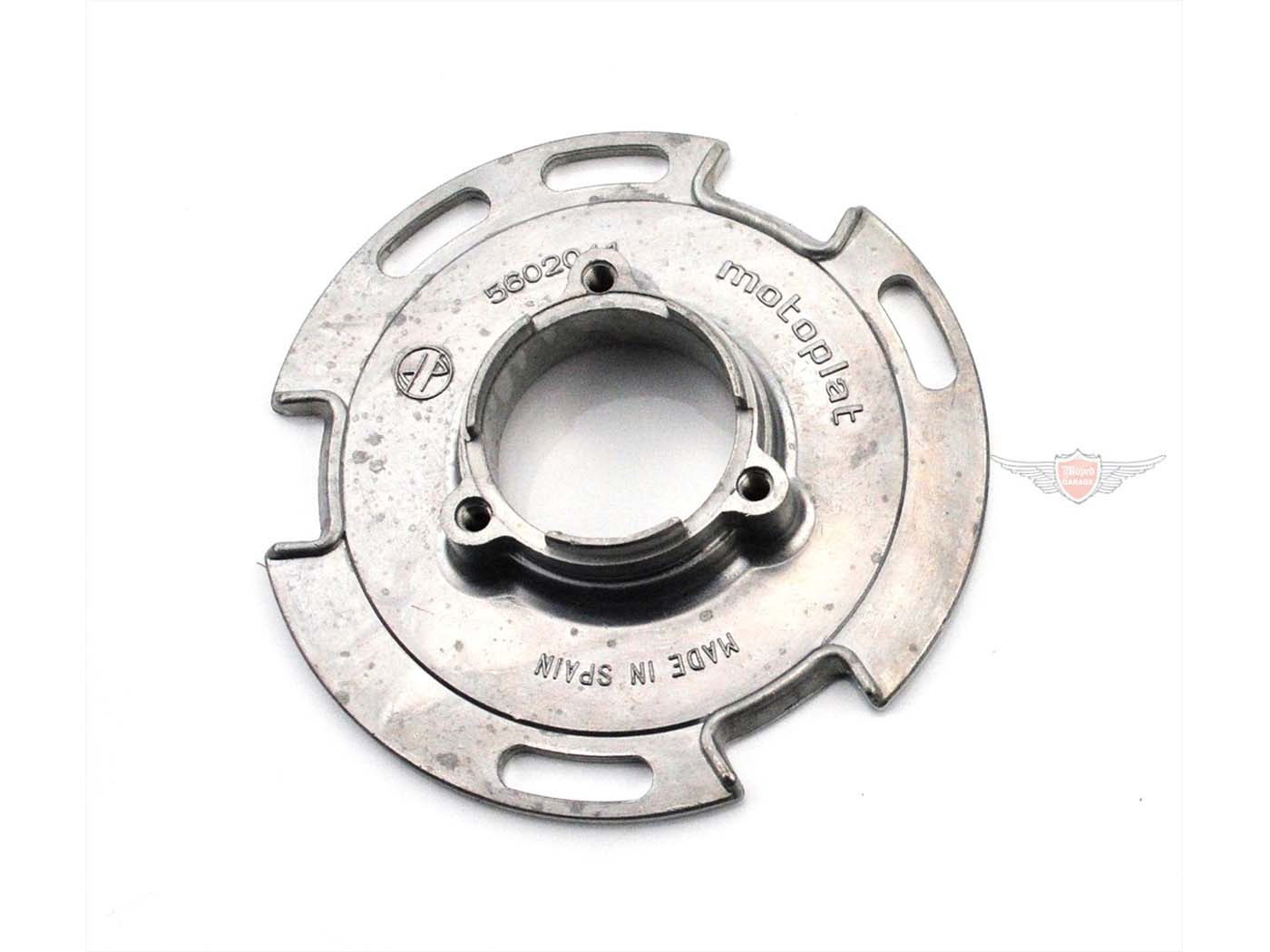 Pagrindo plokštės uždegimas 90 mm metalinis, skirtas Hercules K 125 BW V2, 180, 50 80 Ultra, Zündapp KS 50, GTS, 80, Kreidler Florett