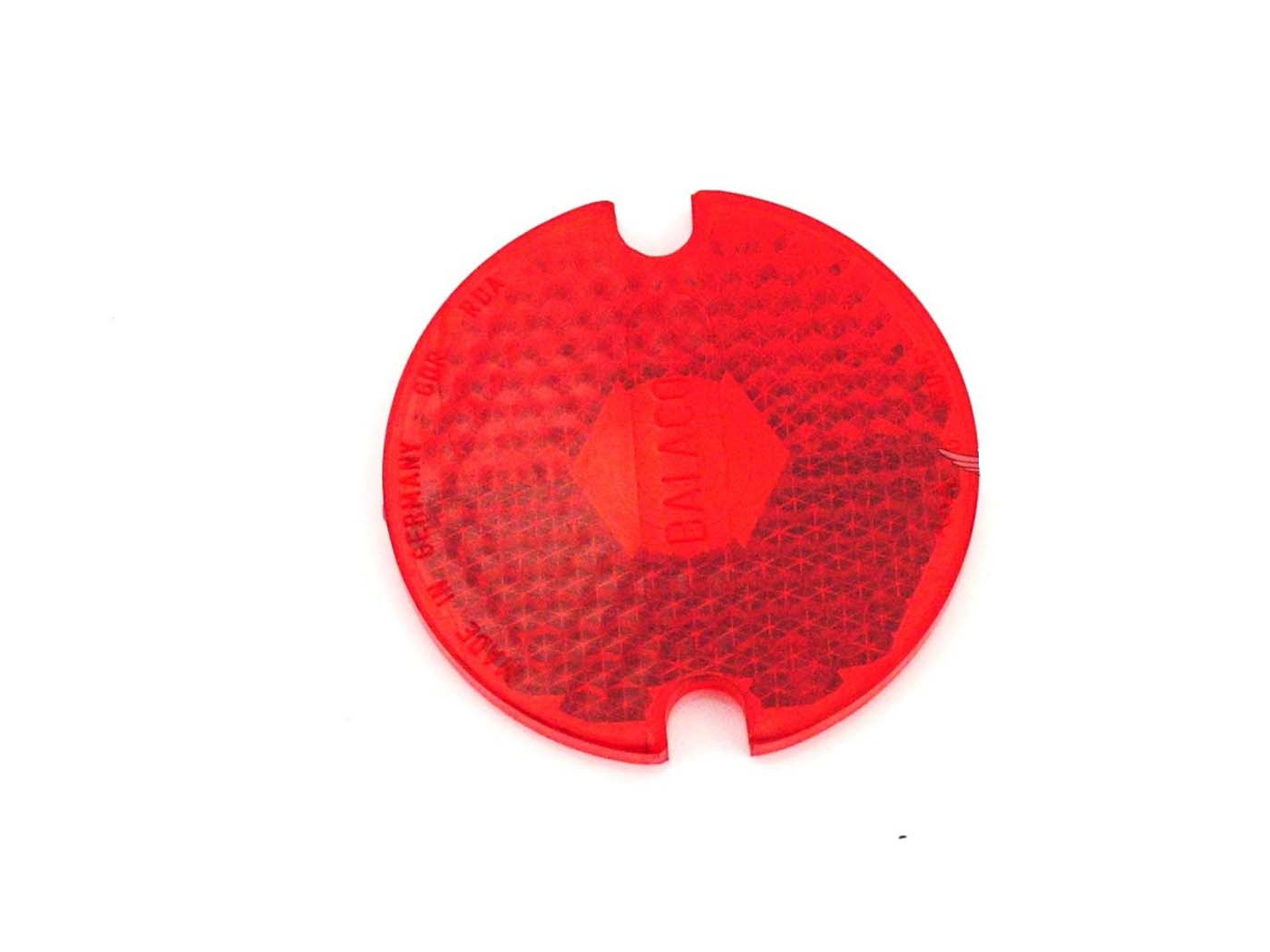 Plastikinis Galinio žibinto stiklas, skersmuo 64 mm, skirtas Simson SL 1 mopedui