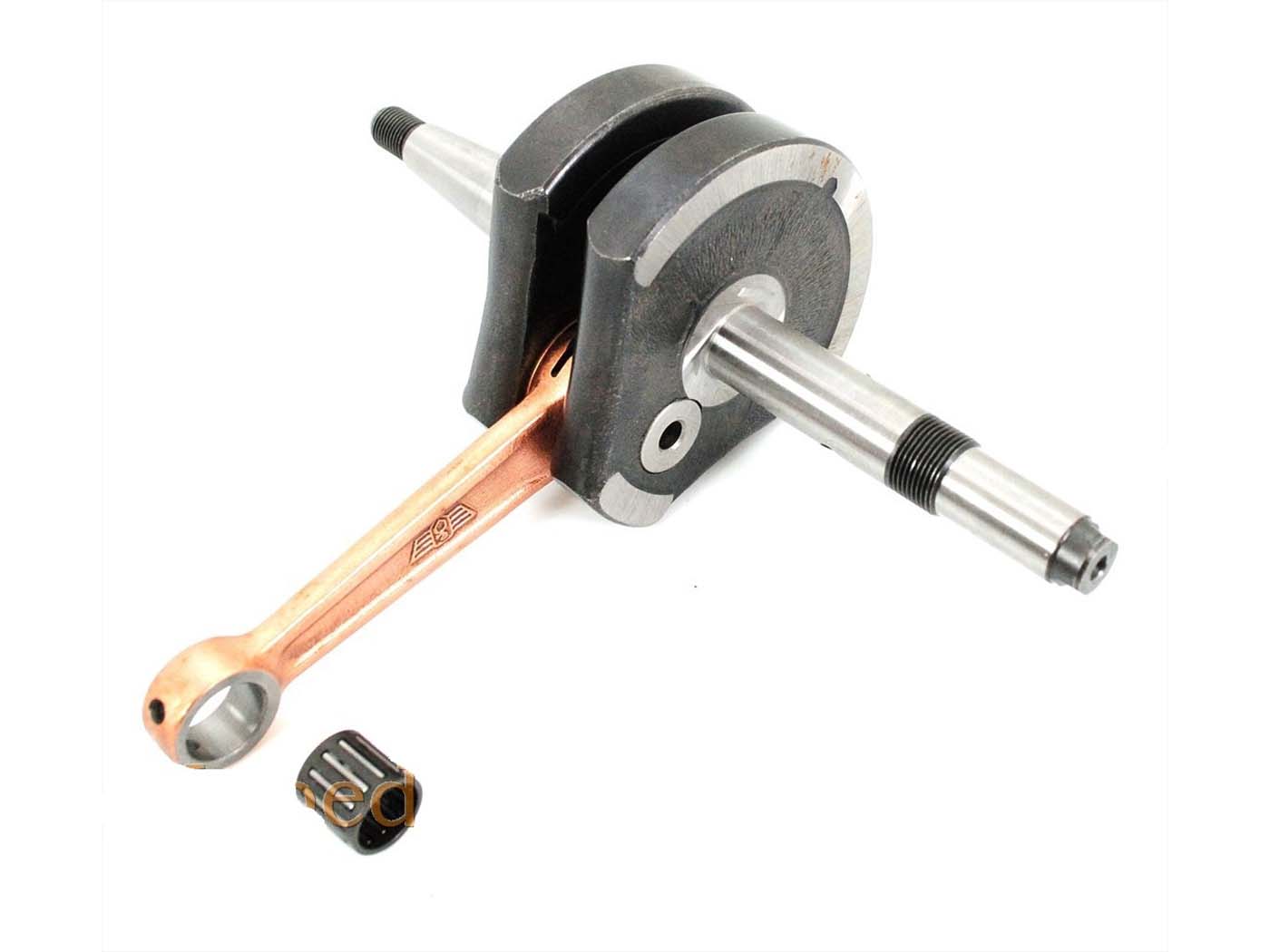 Alkūninis velenas su adatiniu guoliu 12 mm, skirtas Zündapp, CS, CX, Hai, GTS, C 50 Sport, ZX, ZS, ZD