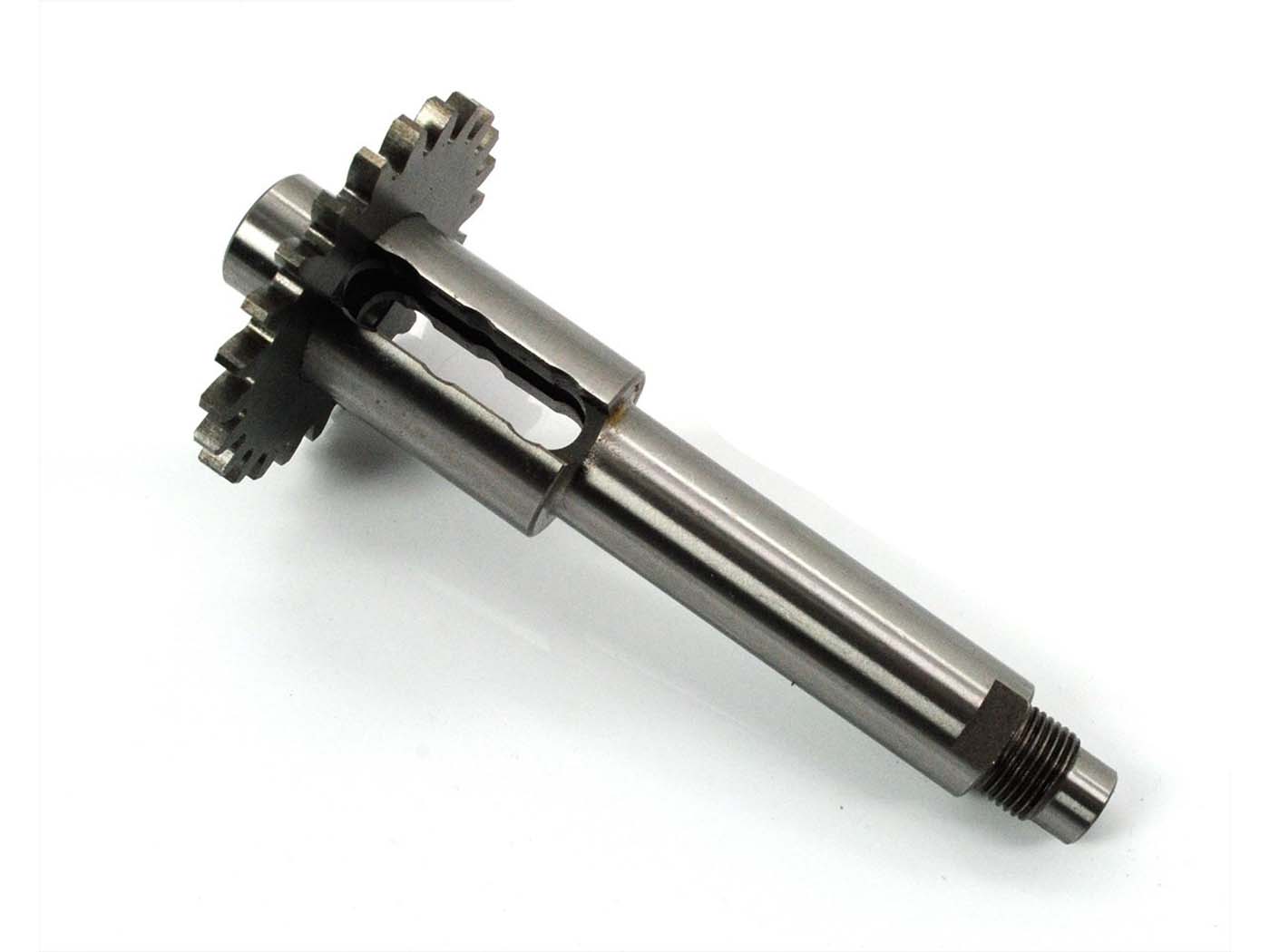 Pavarų dėžės pagrindinio veleno plienas 116 mm, skirtas Hercules, DKW, Miele, Rixe, Sachs 50/3, LKH, KFS, LFS, LKS, LFH, EKF