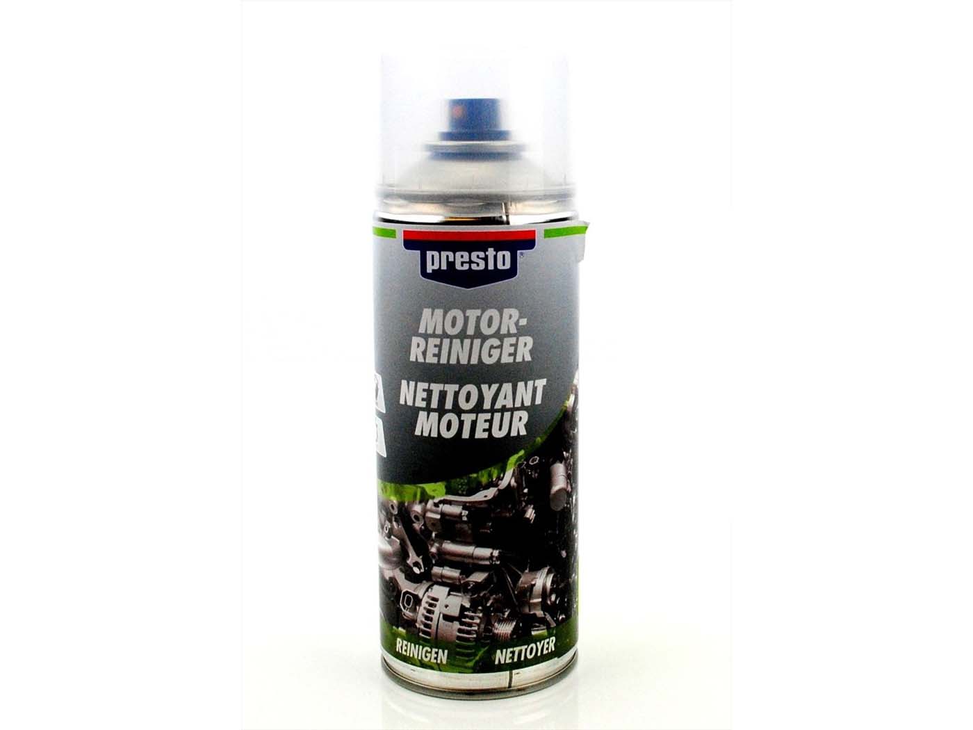 Purškiamas variklio valiklis Presto 400ml mopedui mokick